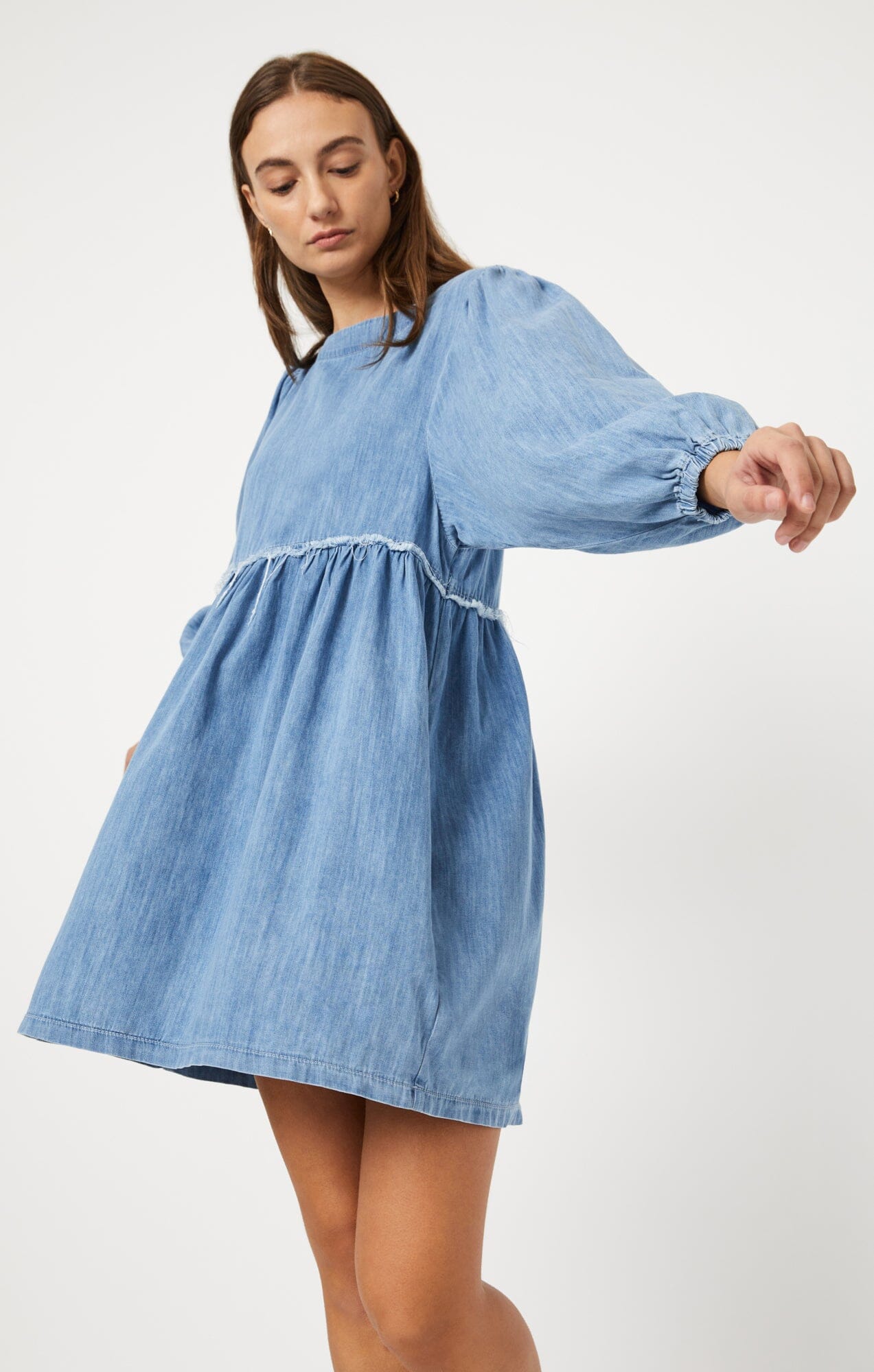 DORY DRESS IN MID BLUE LIGHT DENIM - Mavi Jeans