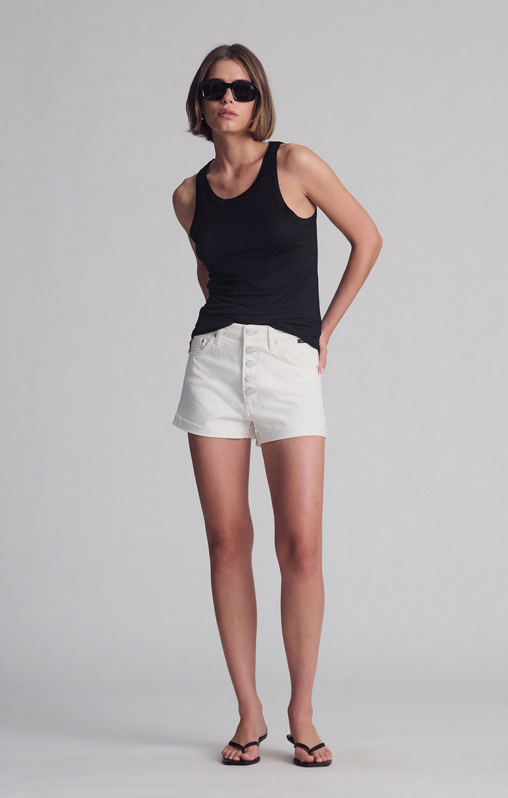 SIMPLE TANK TOP IN BLACK - Mavi Jeans