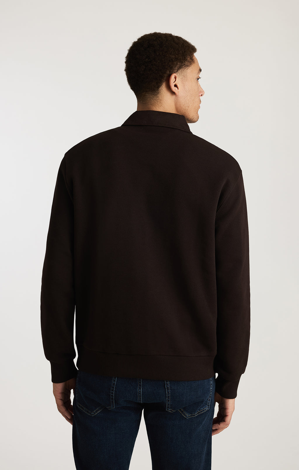 EDITION WOOL POLO SWEATER IN GANACHE