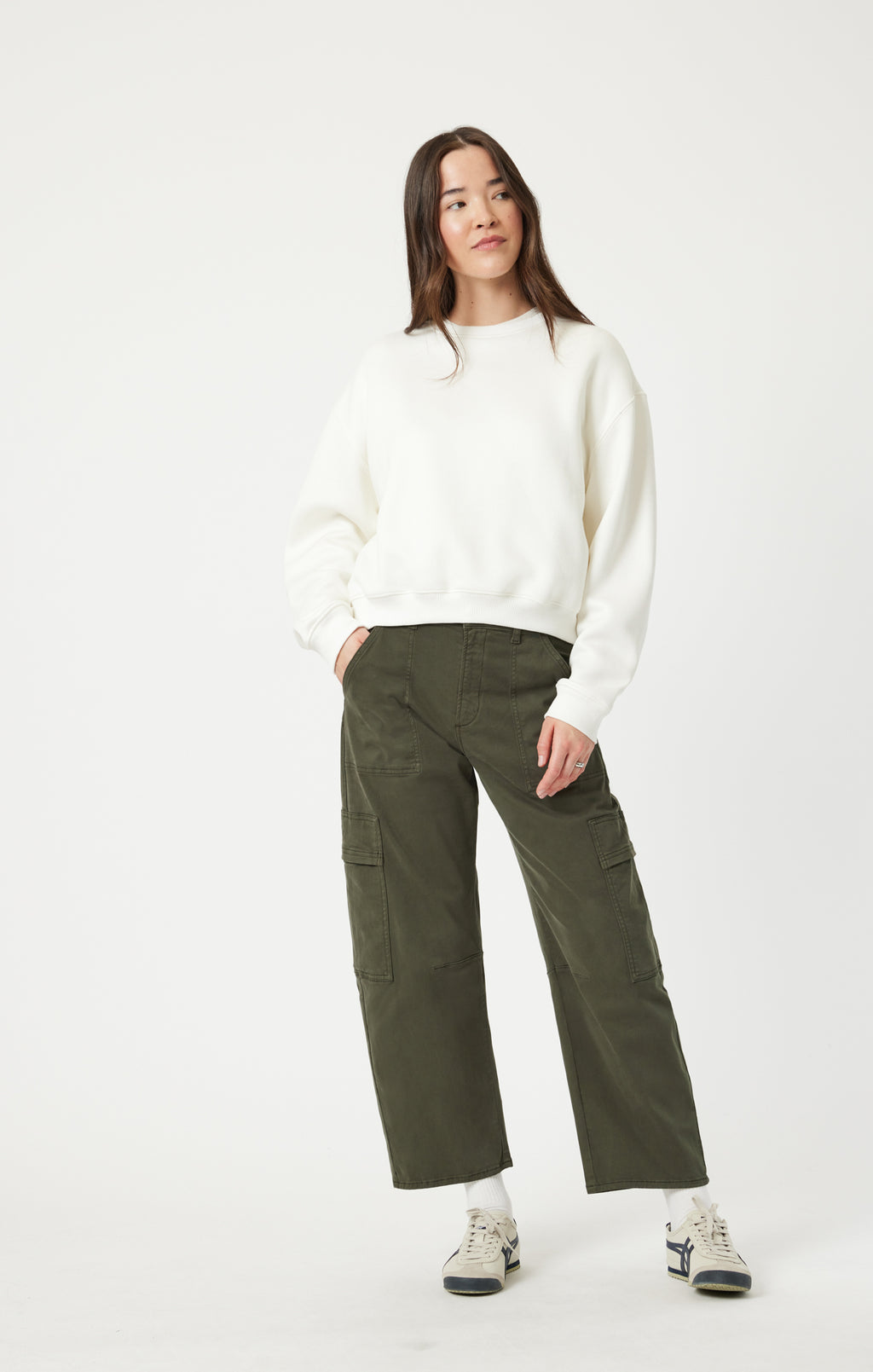 VINNIE BARREL CARGO IN IVY CASUAL TWILL - Mavi Jeans