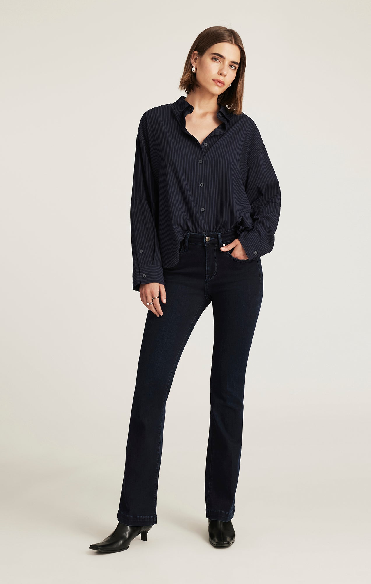 VICKY BOOTCUT IN INK FEATHER LUXE - Mavi Jeans