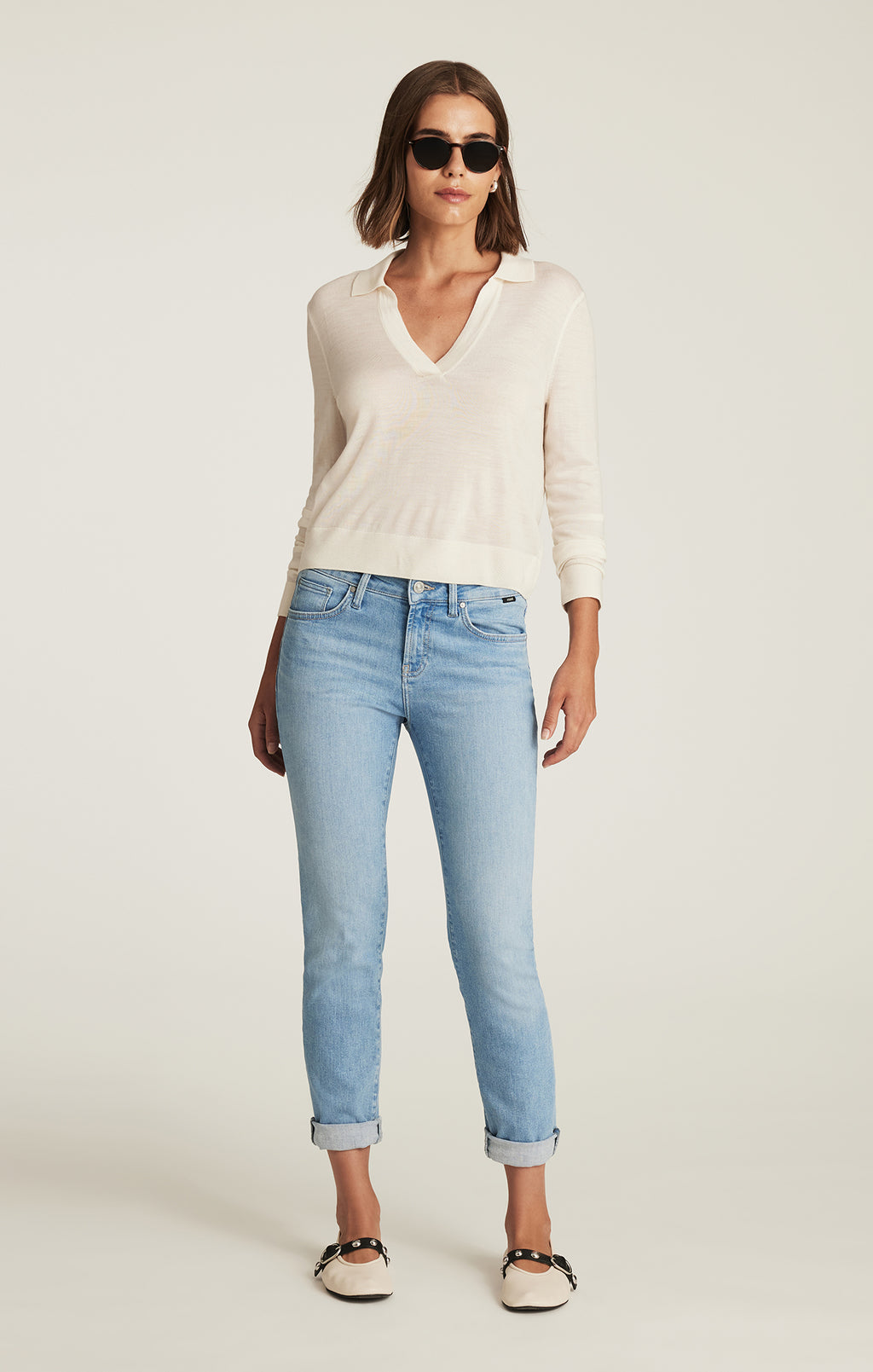 EDITION WOOL PULLOVER SWEATER IN ANTIQUE WHITE