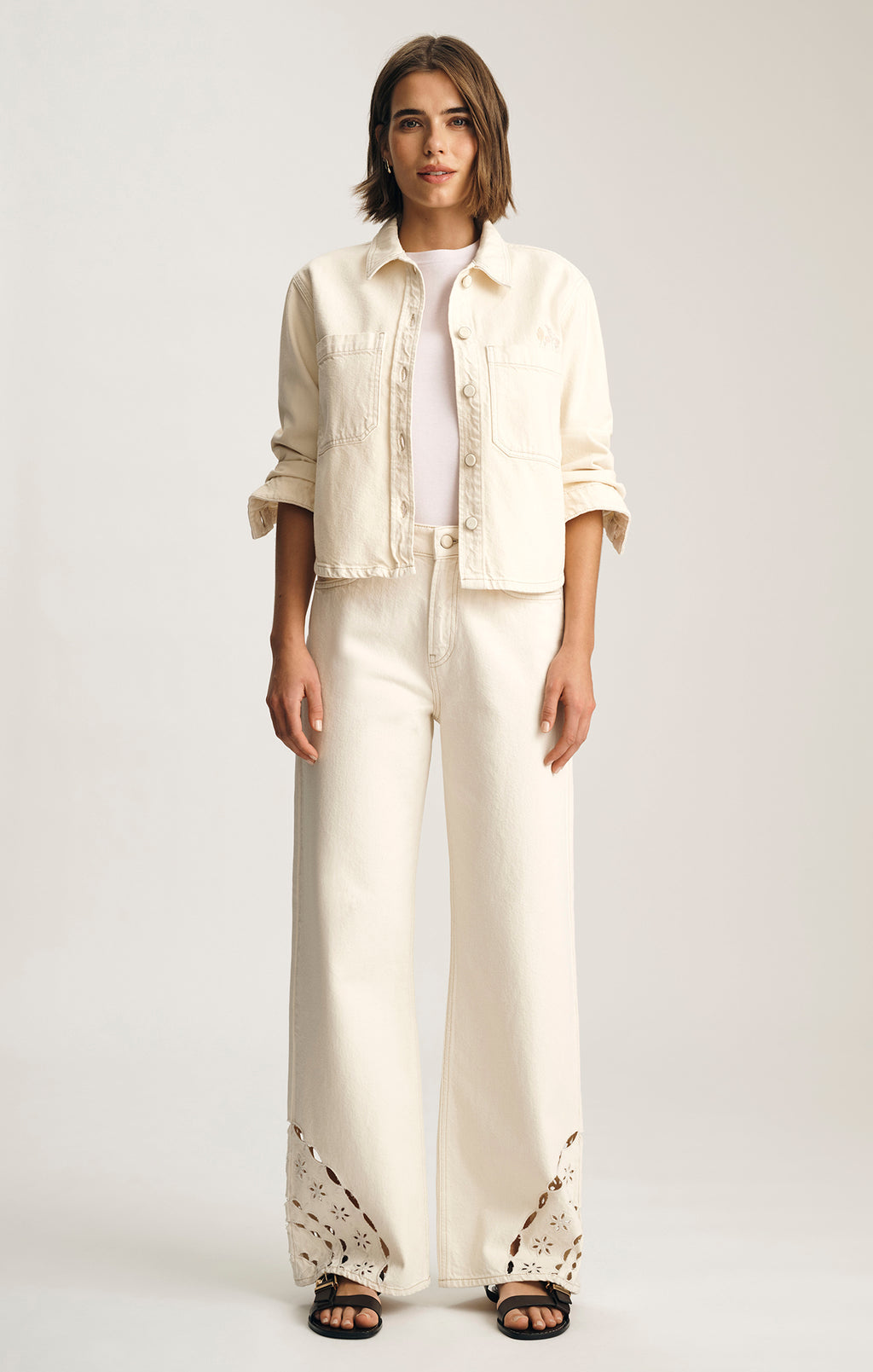 MALIBU WIDE LEG IN CREAM DENIM - Mavi Jeans