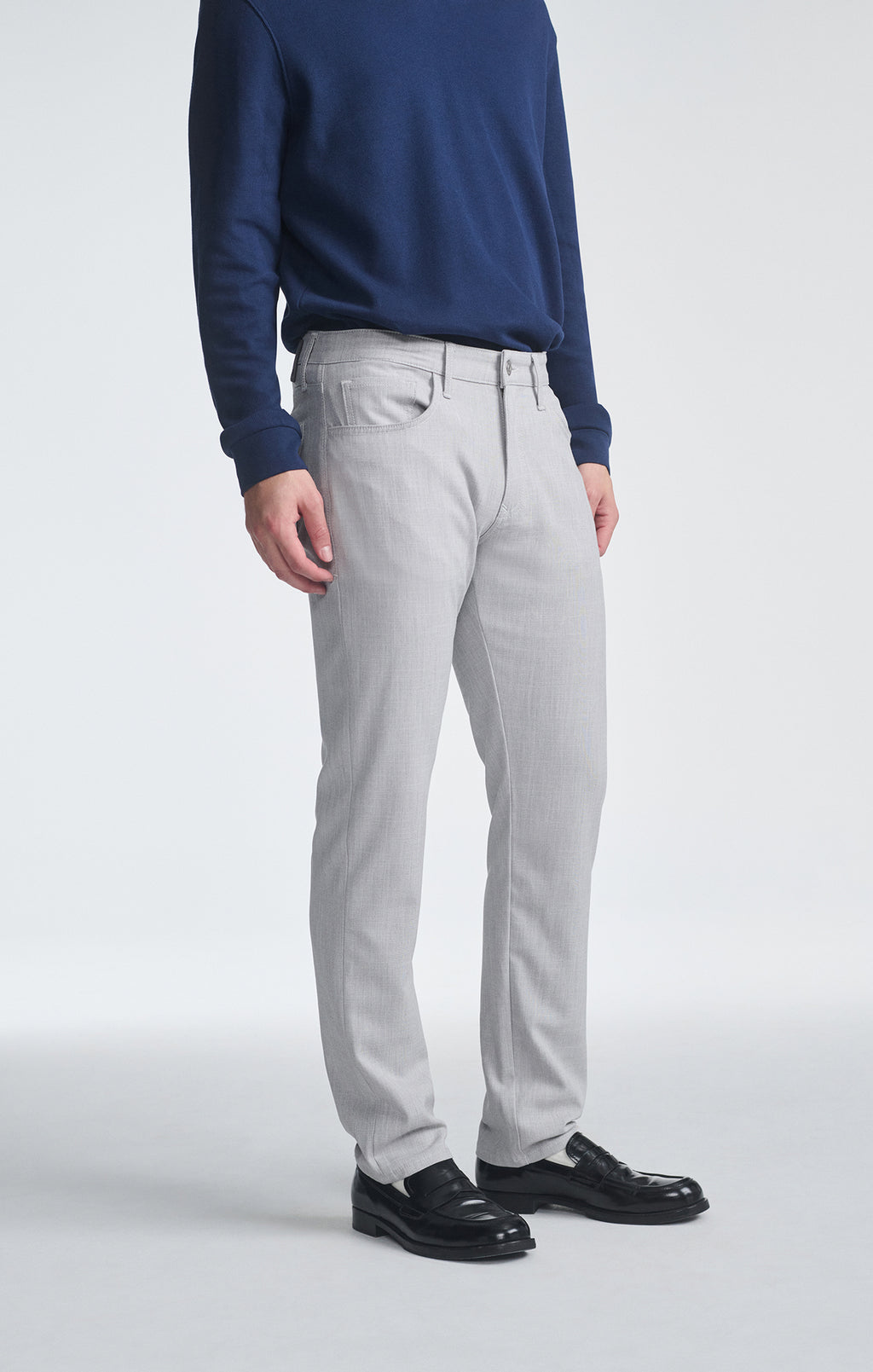 MARCUS SLIM STRAIGHT LEG IN BONE CROSS HATCH TWILL - Mavi Jeans