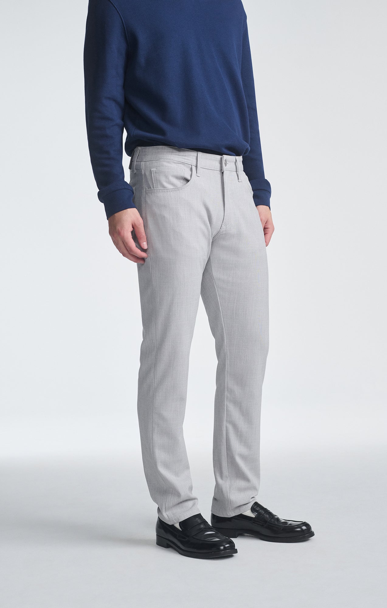 MARCUS SLIM STRAIGHT LEG IN BONE CROSS HATCH TWILL - Mavi Jeans