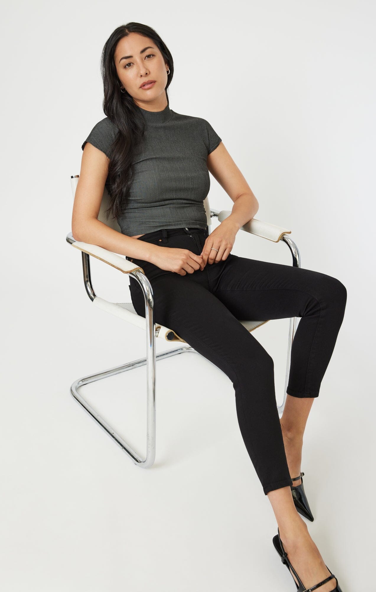 TESS SKINNY IN BLACK LA BLUE - Mavi Jeans