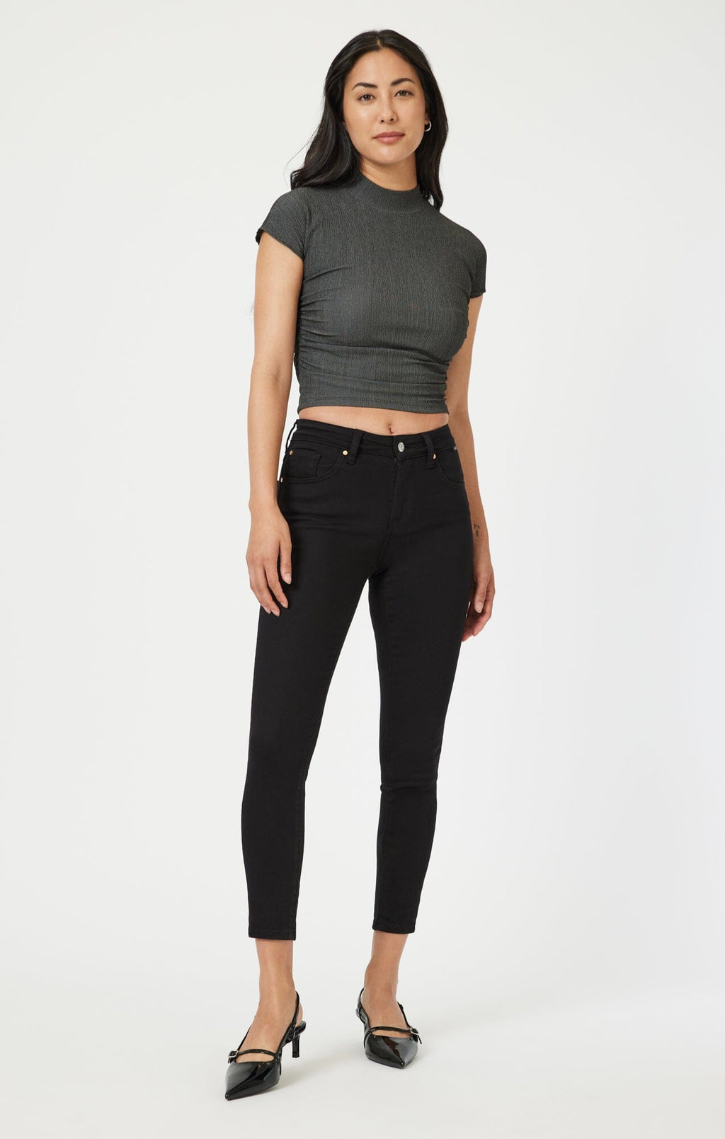 TESS SKINNY IN BLACK LA BLUE - Mavi Jeans