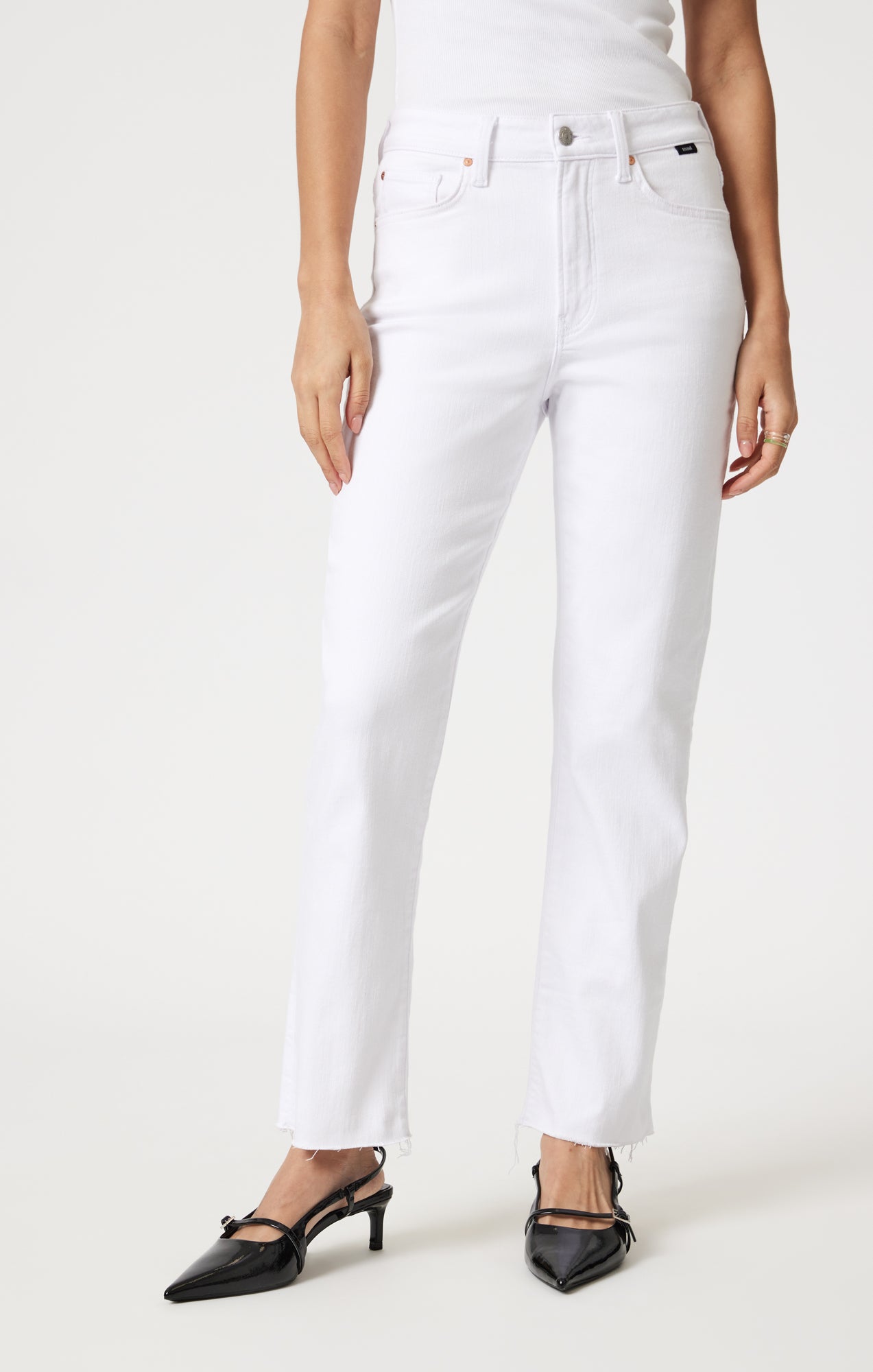 Mavi Women's New York Straight Leg In White Flex Blue – Mavi Jeans