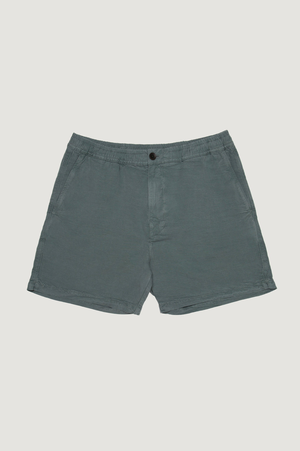 DAXON SHORTS IN TEAL LINEN