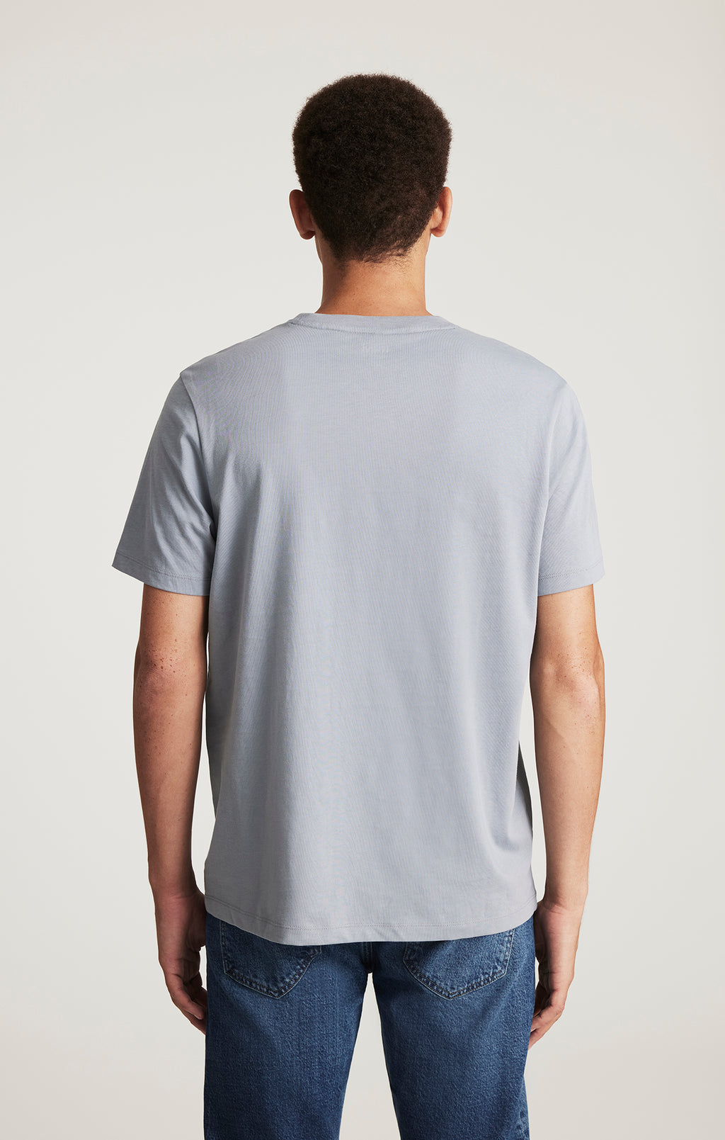 SHORT SLEEVE CREW NECK T-SHIRT IN TRADEWINDS - Mavi Jeans