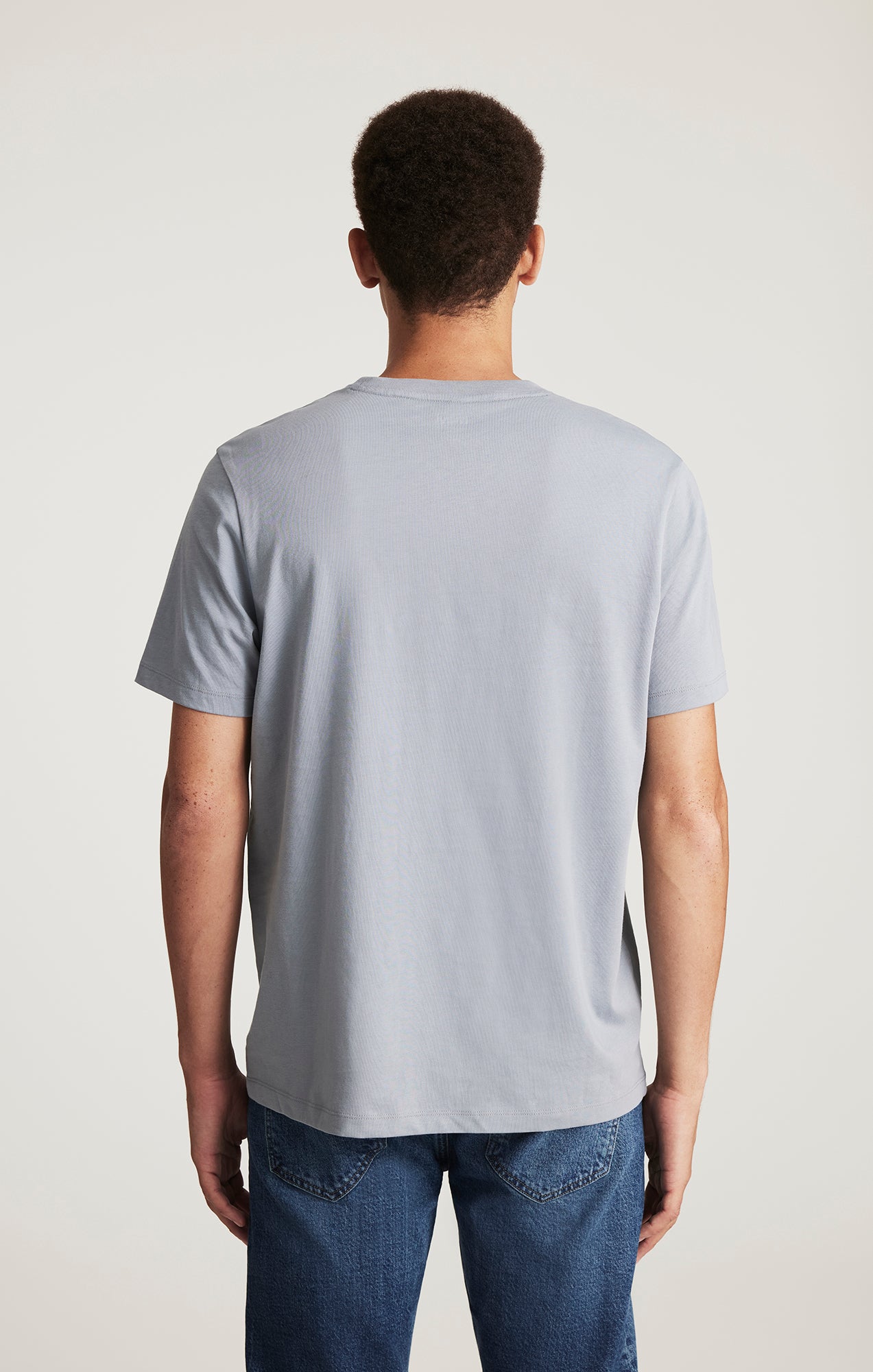 SHORT SLEEVE CREW NECK T-SHIRT IN TRADEWINDS - Mavi Jeans