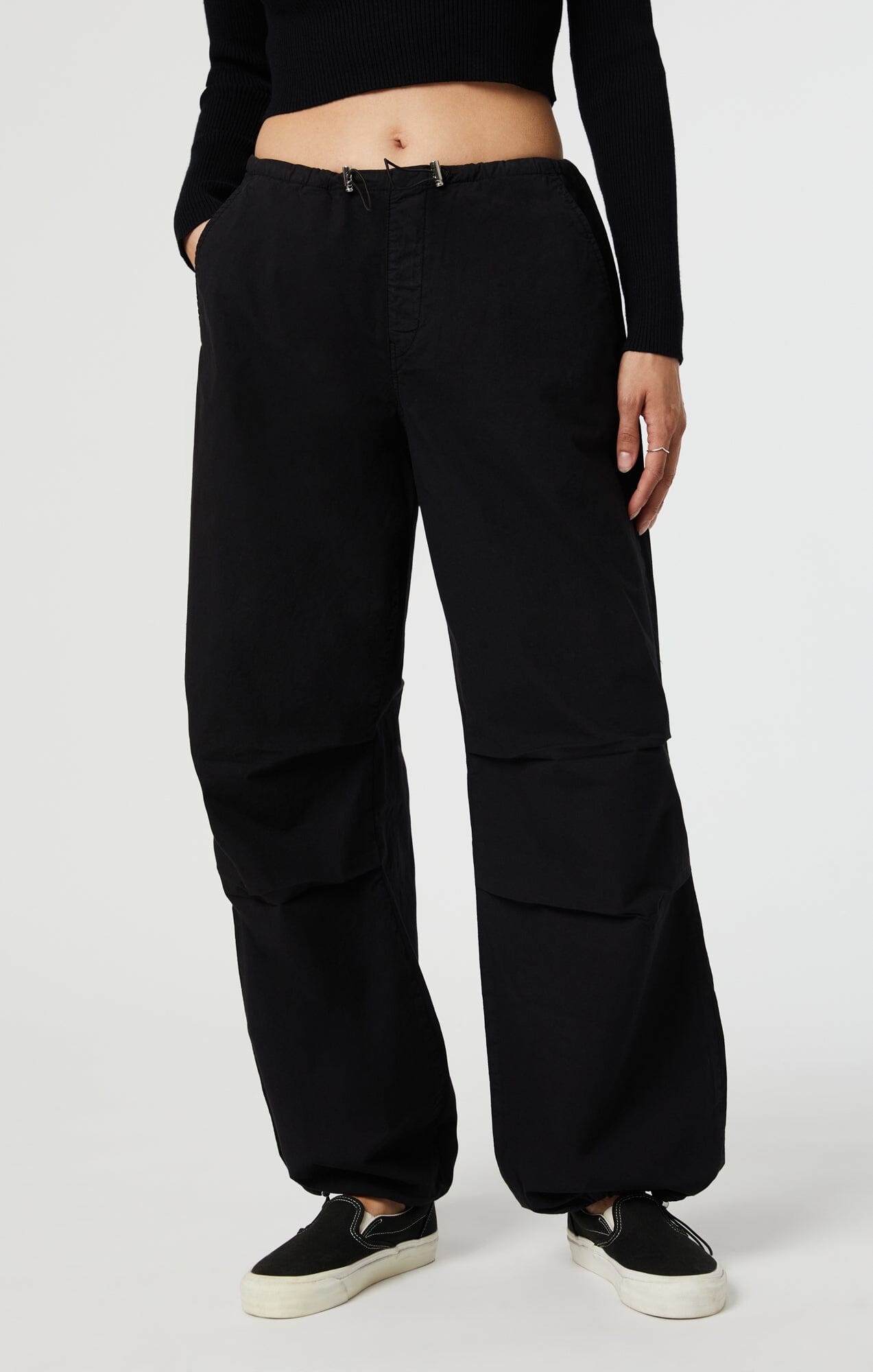 Mavi Women's Hill Parachute Pants In Dark Smoke Move