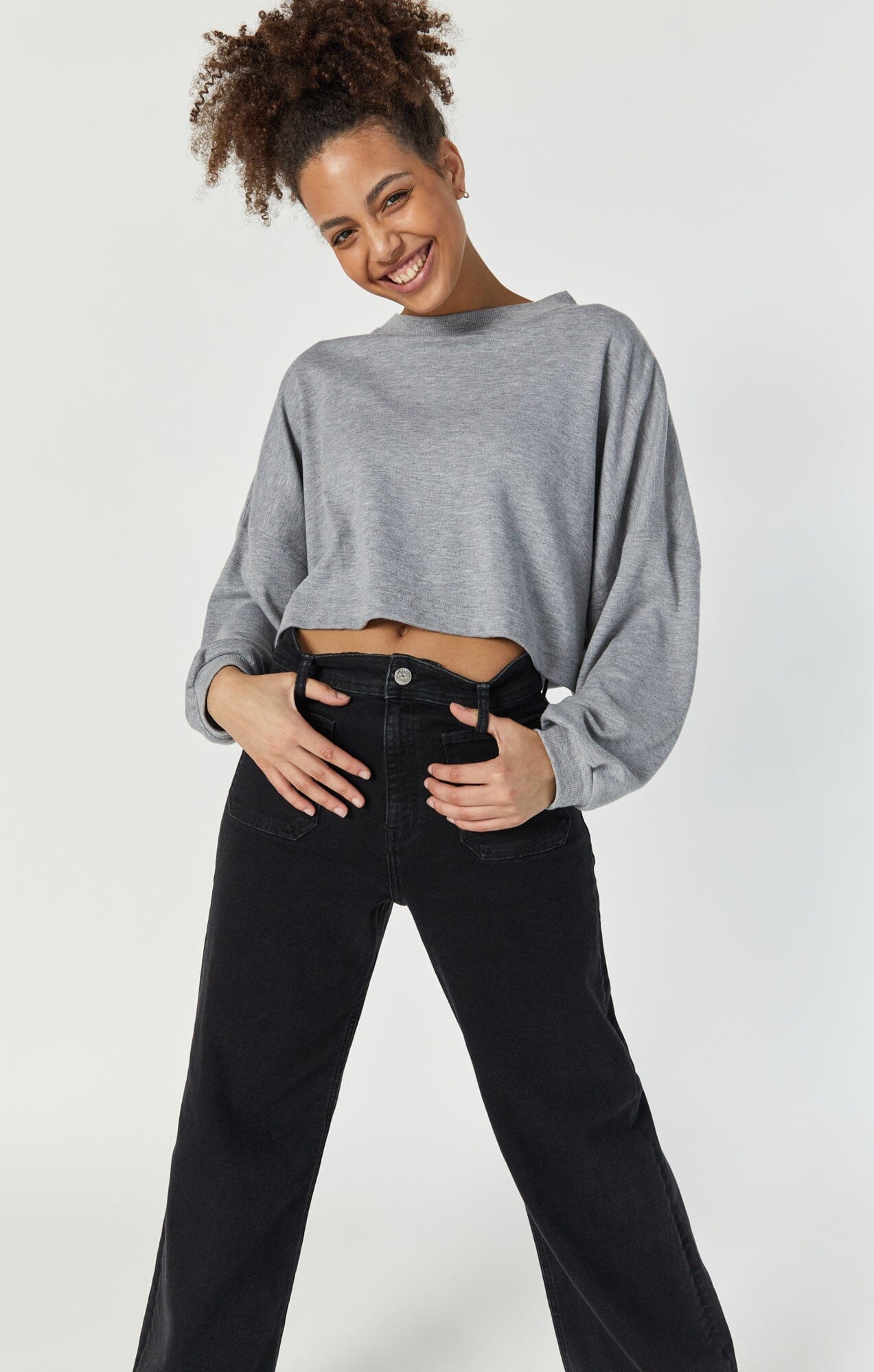 PALOMA MARINE WIDE LEG IN DEEP SMOKE FLEX BLUE - Mavi Jeans