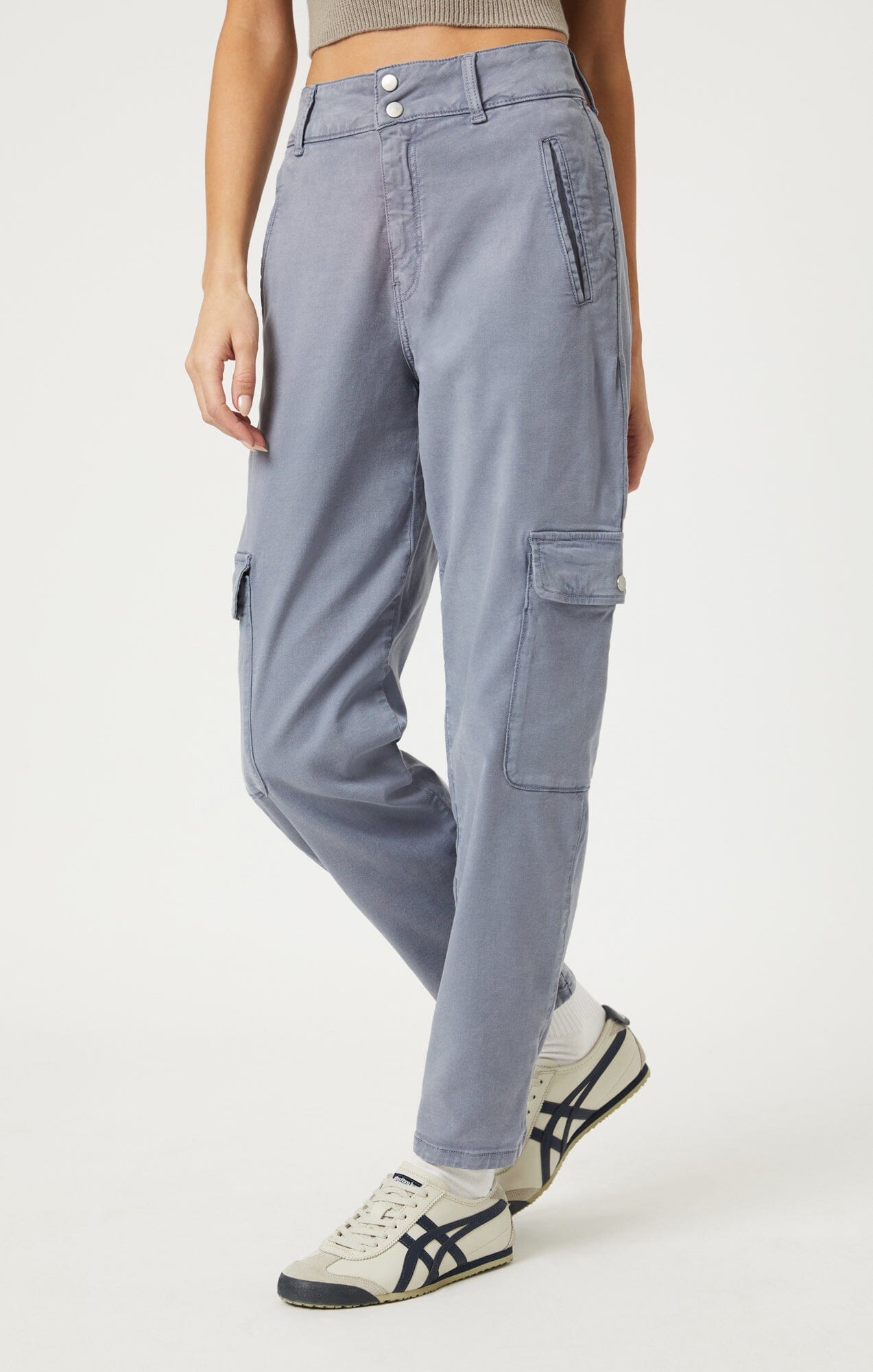 ELSIE CARGO PANTS IN FLINT STONE LUXE TWILL - Mavi Jeans