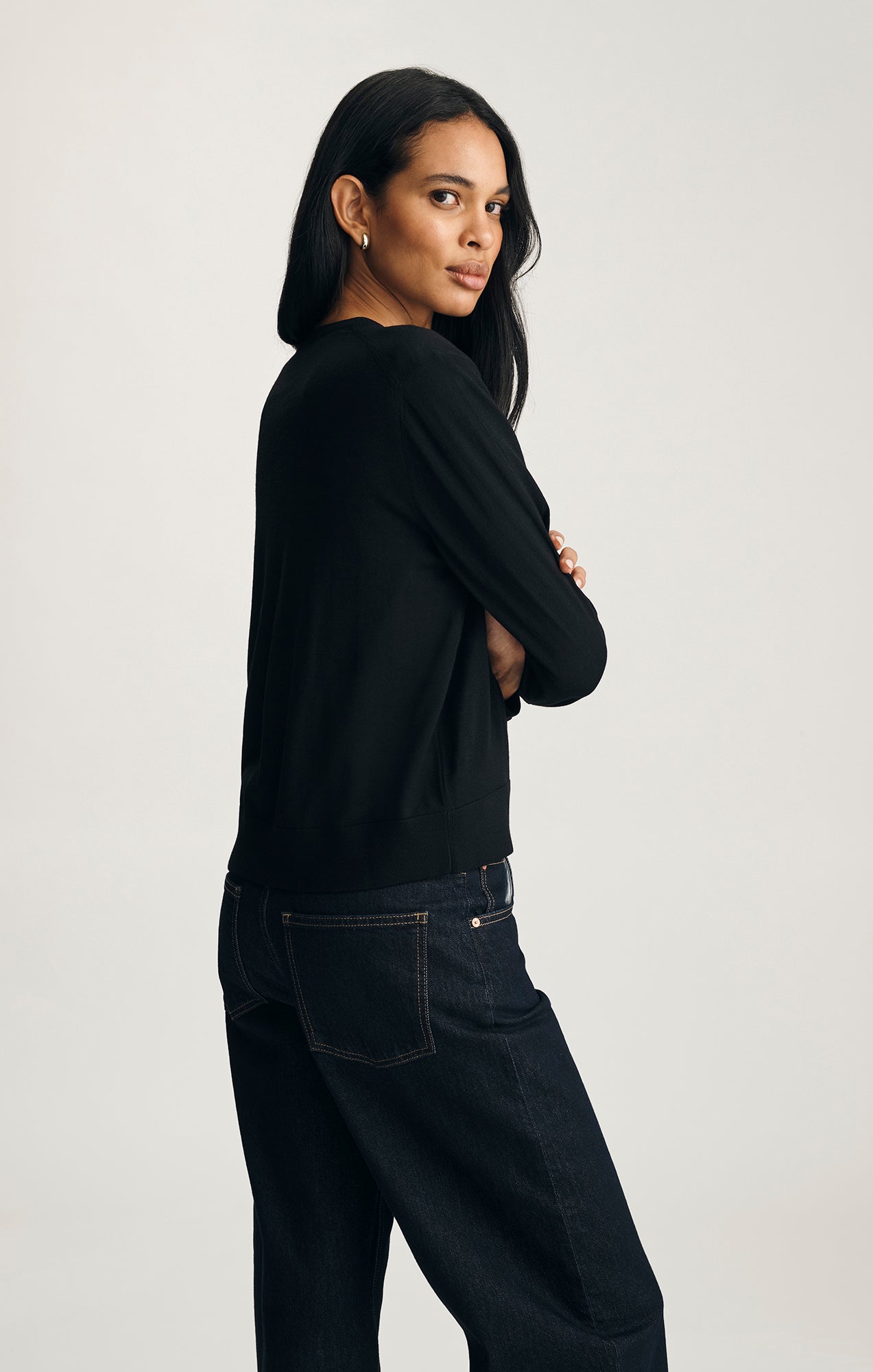 EDITION WOOL CARDIGAN IN BLACK