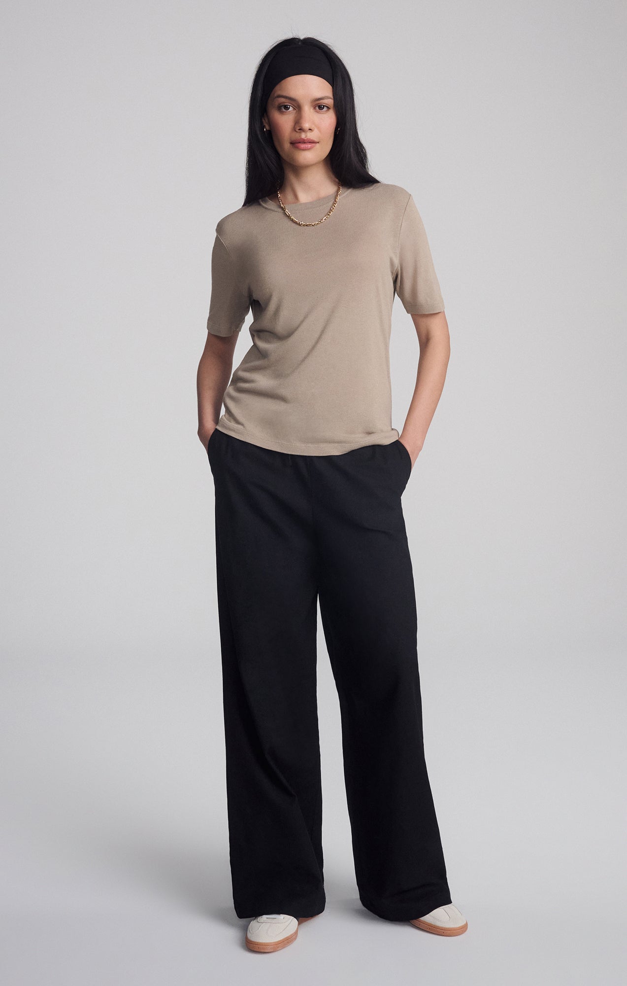 MODERN JERSEY T-SHIRT IN ROASTED CASHEW - Mavi Jeans