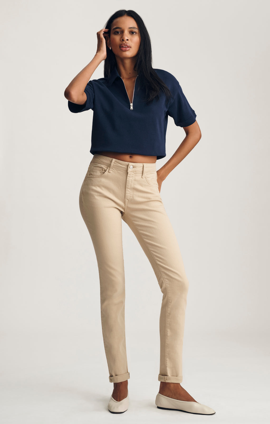 KATHLEEN SLIM BOYFRIEND IN CORN SILK FLEX BLUE - Mavi Jeans