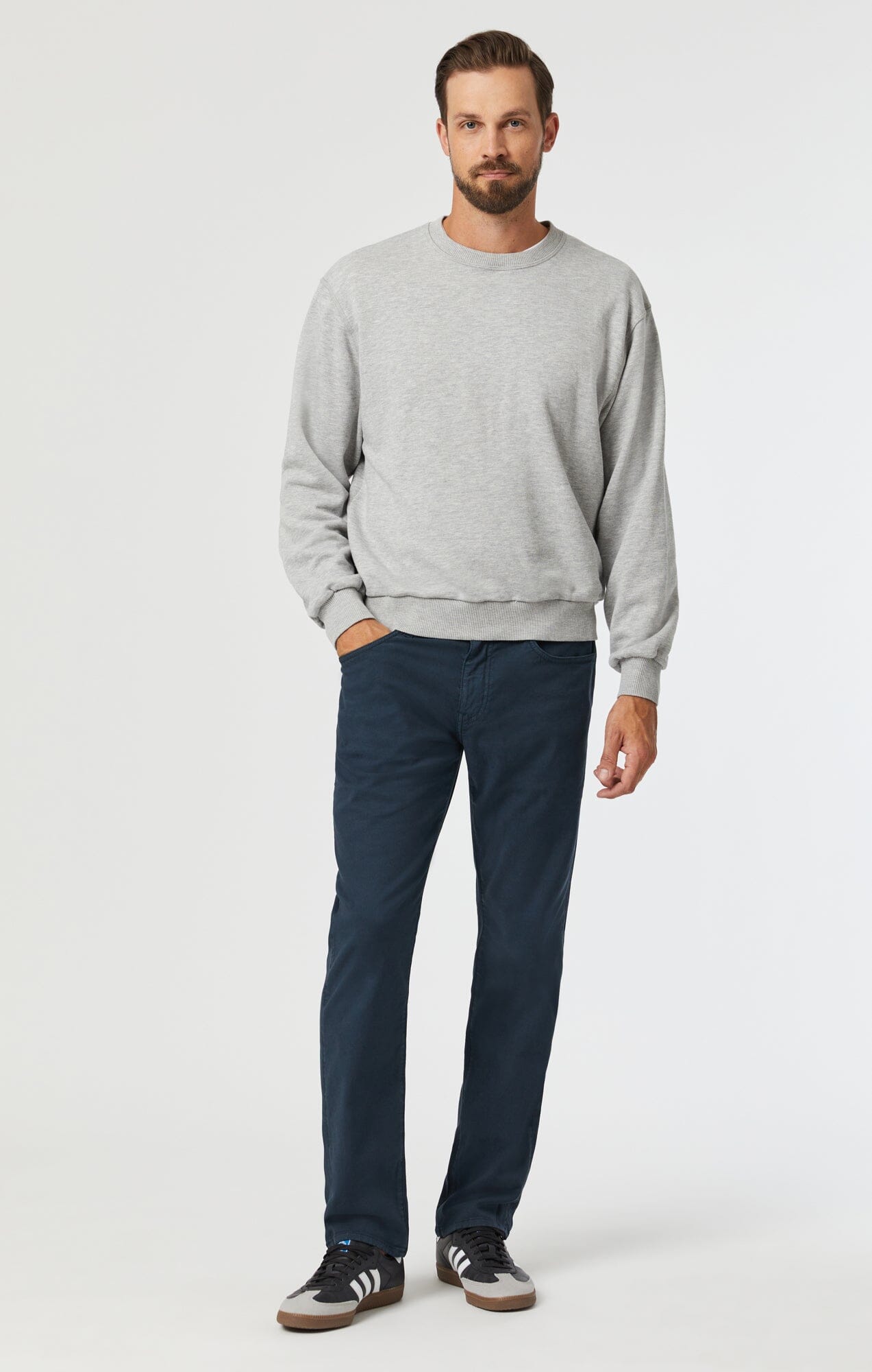 MARCUS SLIM STRAIGHT LEG IN DARK NAVY LUXE TWILL - Mavi Jeans