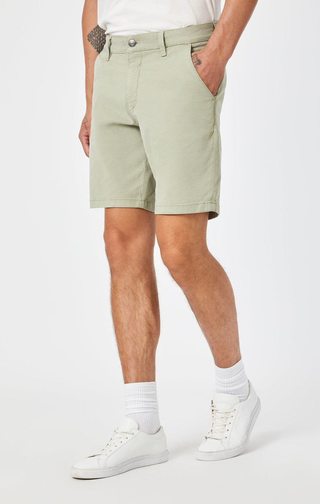 NOAH SHORTS IN SEA GRASS LUXE TWILL - Mavi Jeans