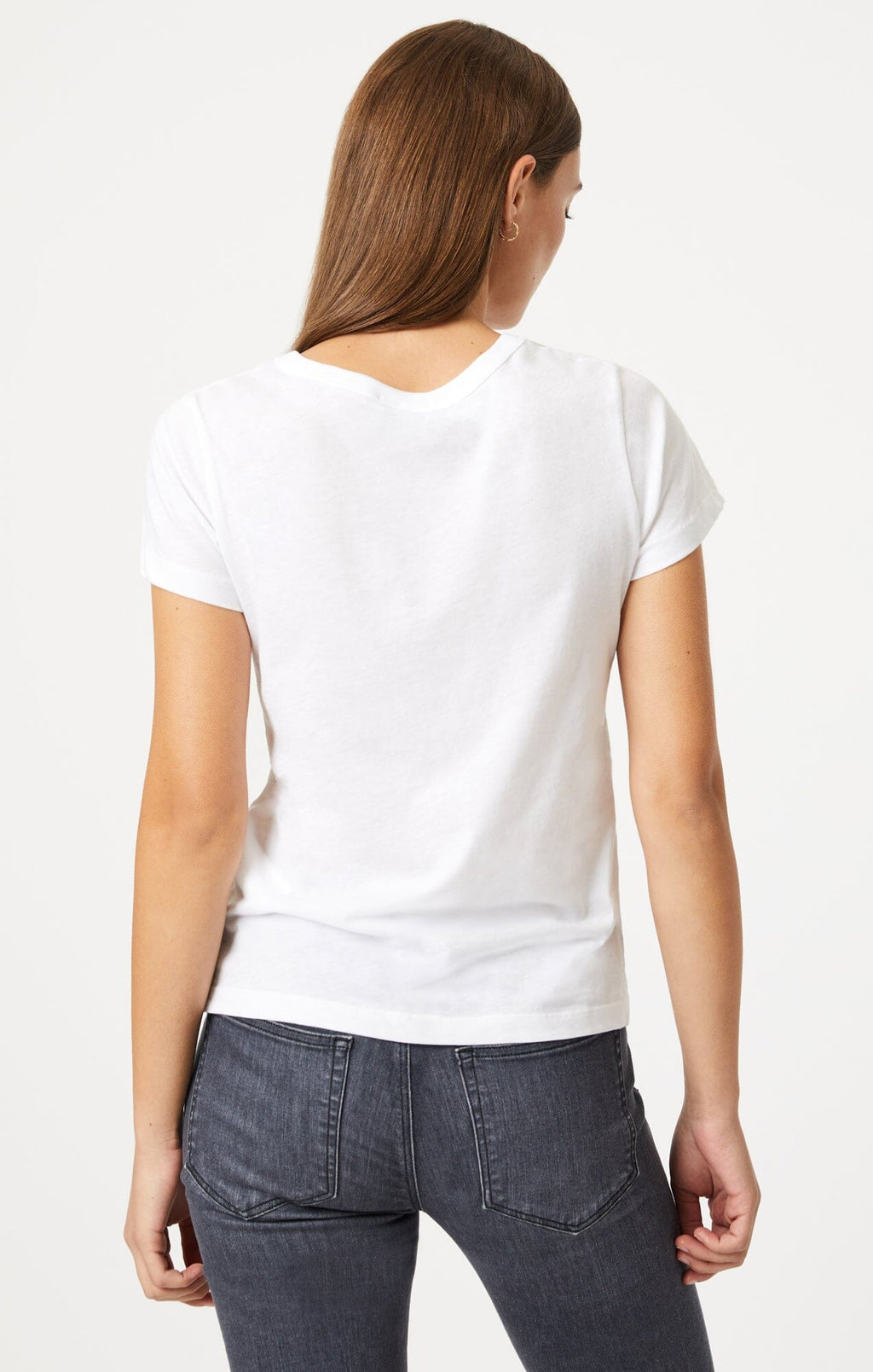 SLIM CREW NECK T-SHIRT IN WHITE - Mavi Jeans