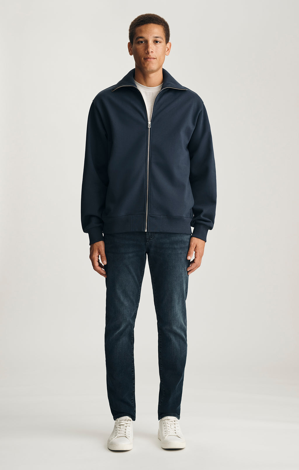 EDITION FULL ZIP SWEATSHIRT IN TOTAL ECLIPSE - Mavi Jeans