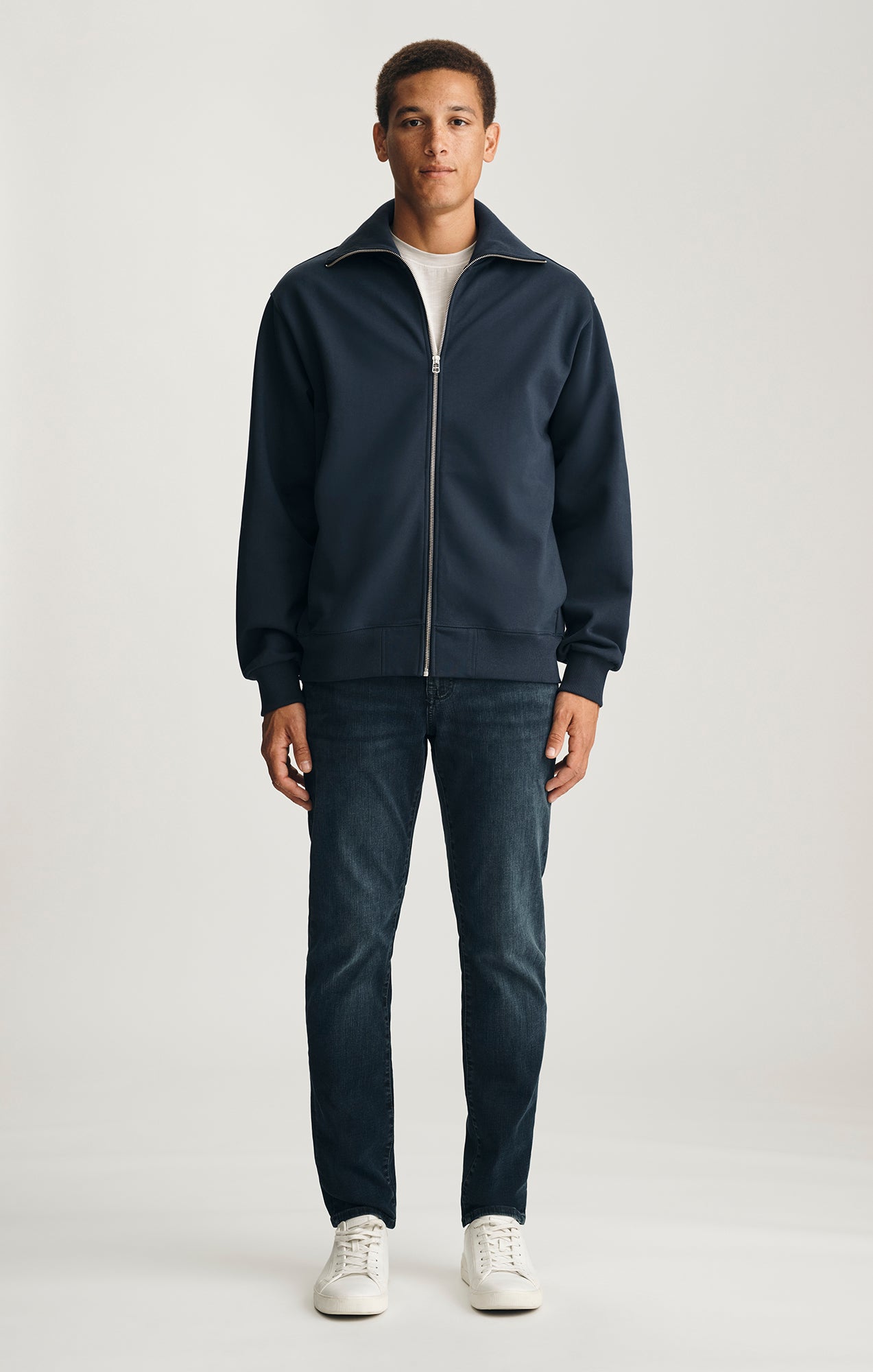 EDITION FULL ZIP SWEATSHIRT IN TOTAL ECLIPSE - Mavi Jeans