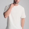 SHORT SLEEVE CREW NECK T-SHIRT IN ANTIQUE WHITE - Mavi Jeans