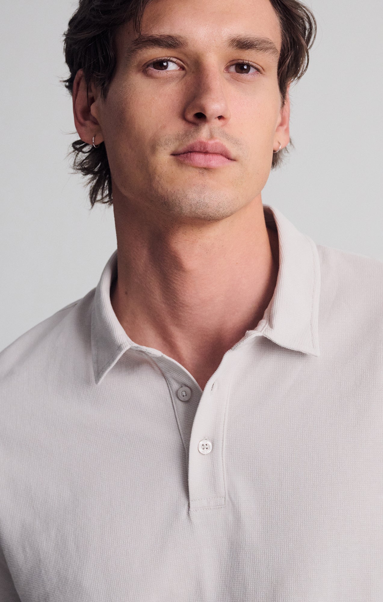 POLO SHIRT IN GRAY VIOLET