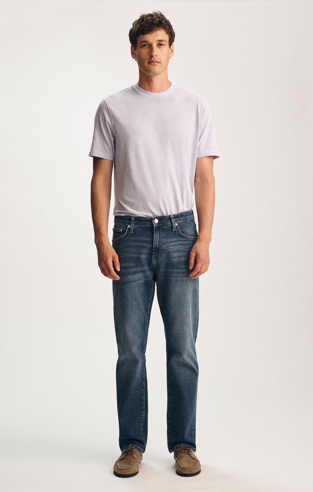 ZACH STRAIGHT LEG IN MID USED BRUSHED CLASSIC VINTAGE - Mavi Jeans