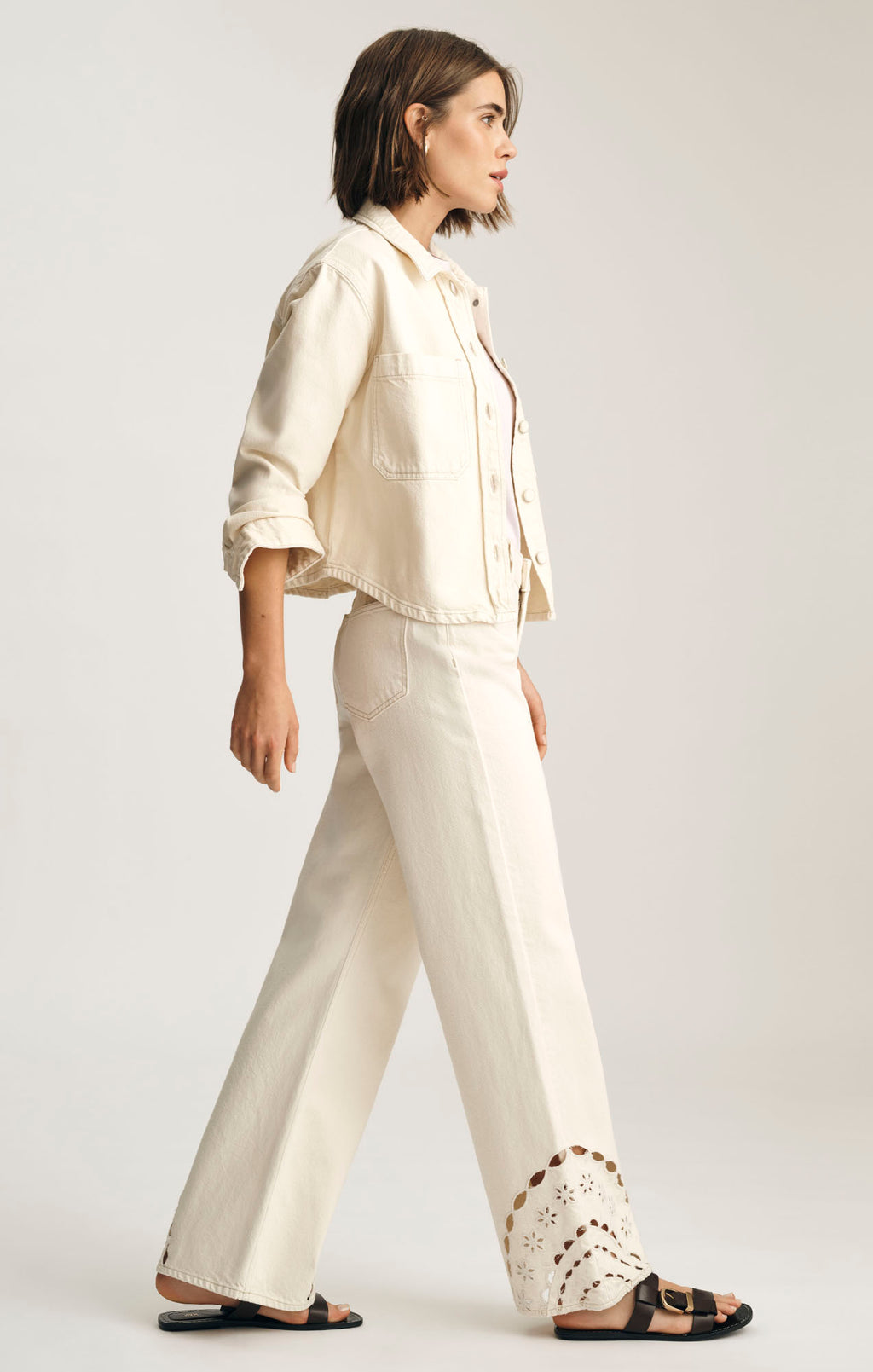 MALIBU WIDE LEG IN CREAM DENIM - Mavi Jeans
