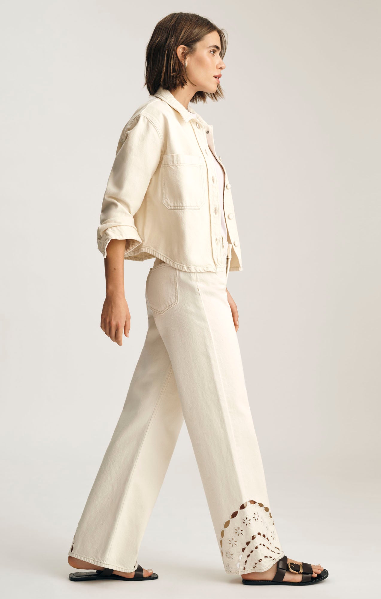 MALIBU WIDE LEG IN CREAM DENIM - Mavi Jeans