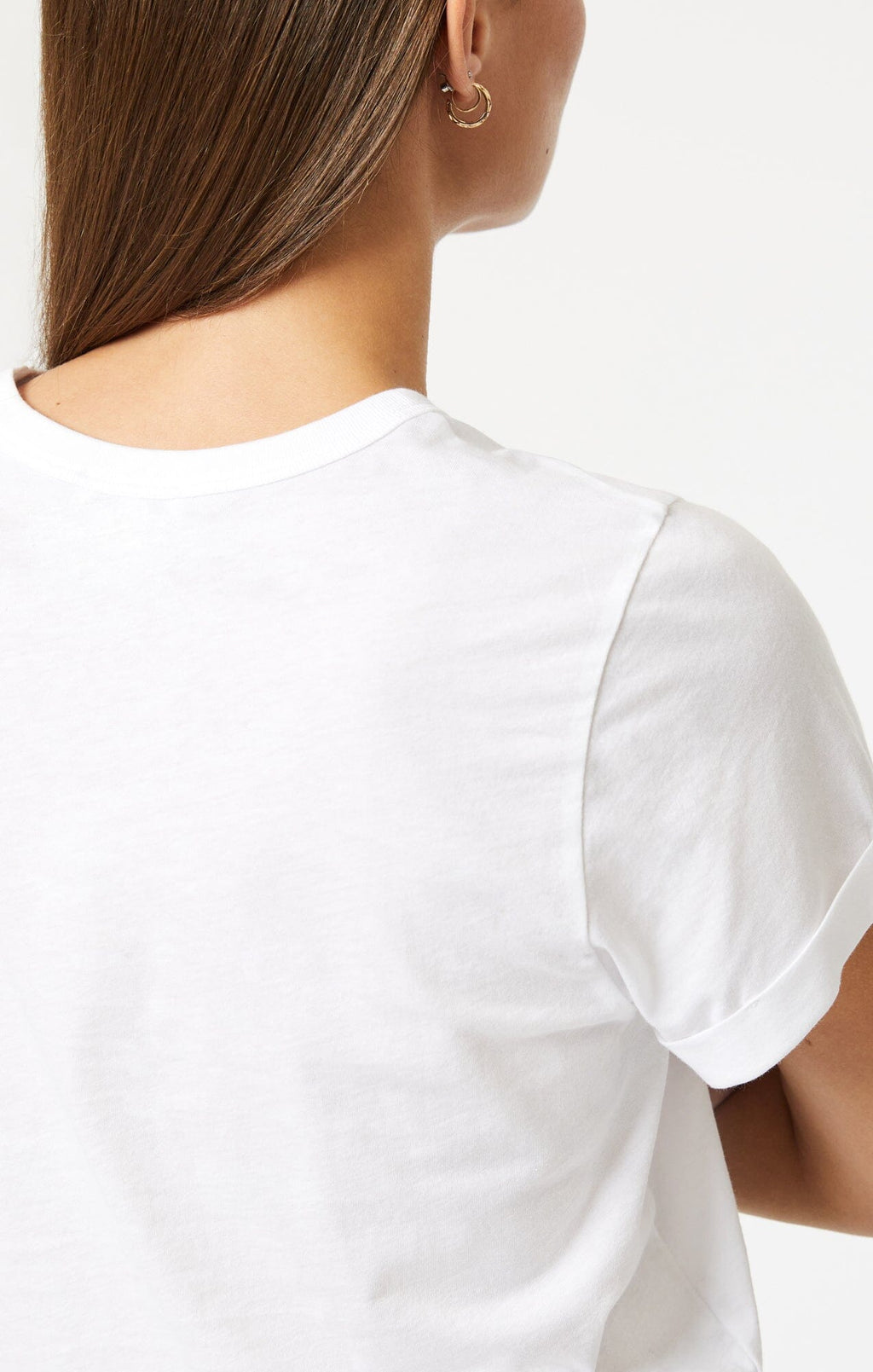 CROPPED T-SHIRT IN WHITE - Mavi Jeans
