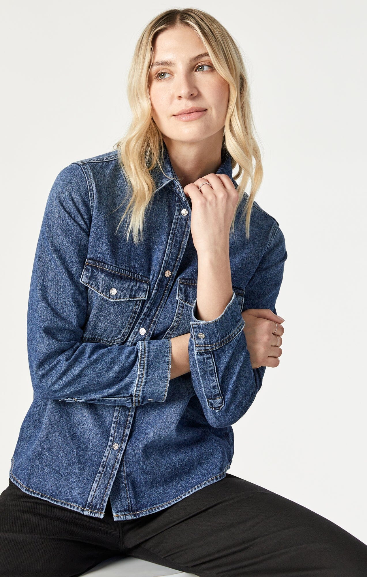 Only Fitted Denim Shirt | ASOS