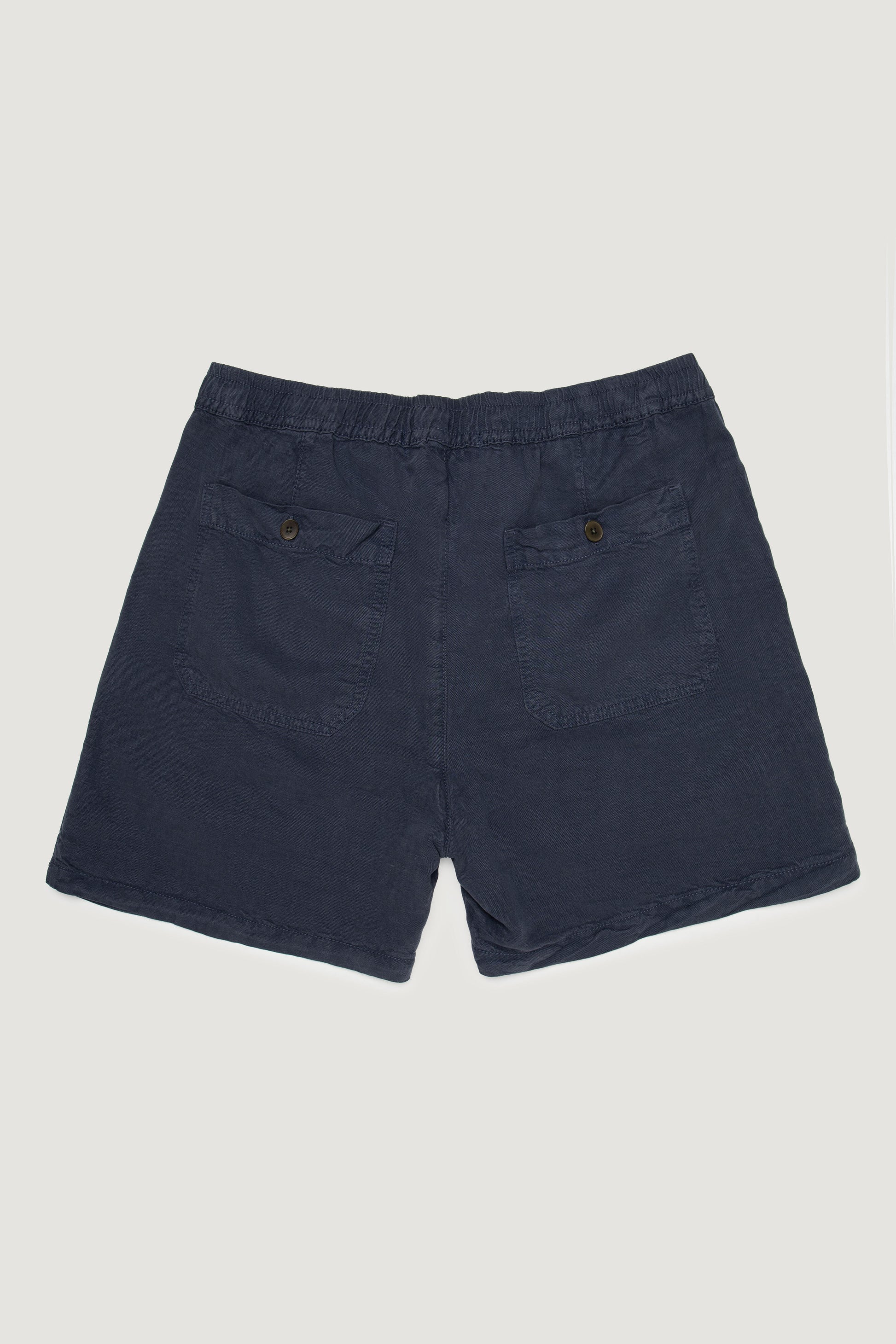 DAXON SHORTS IN NAVY LINEN