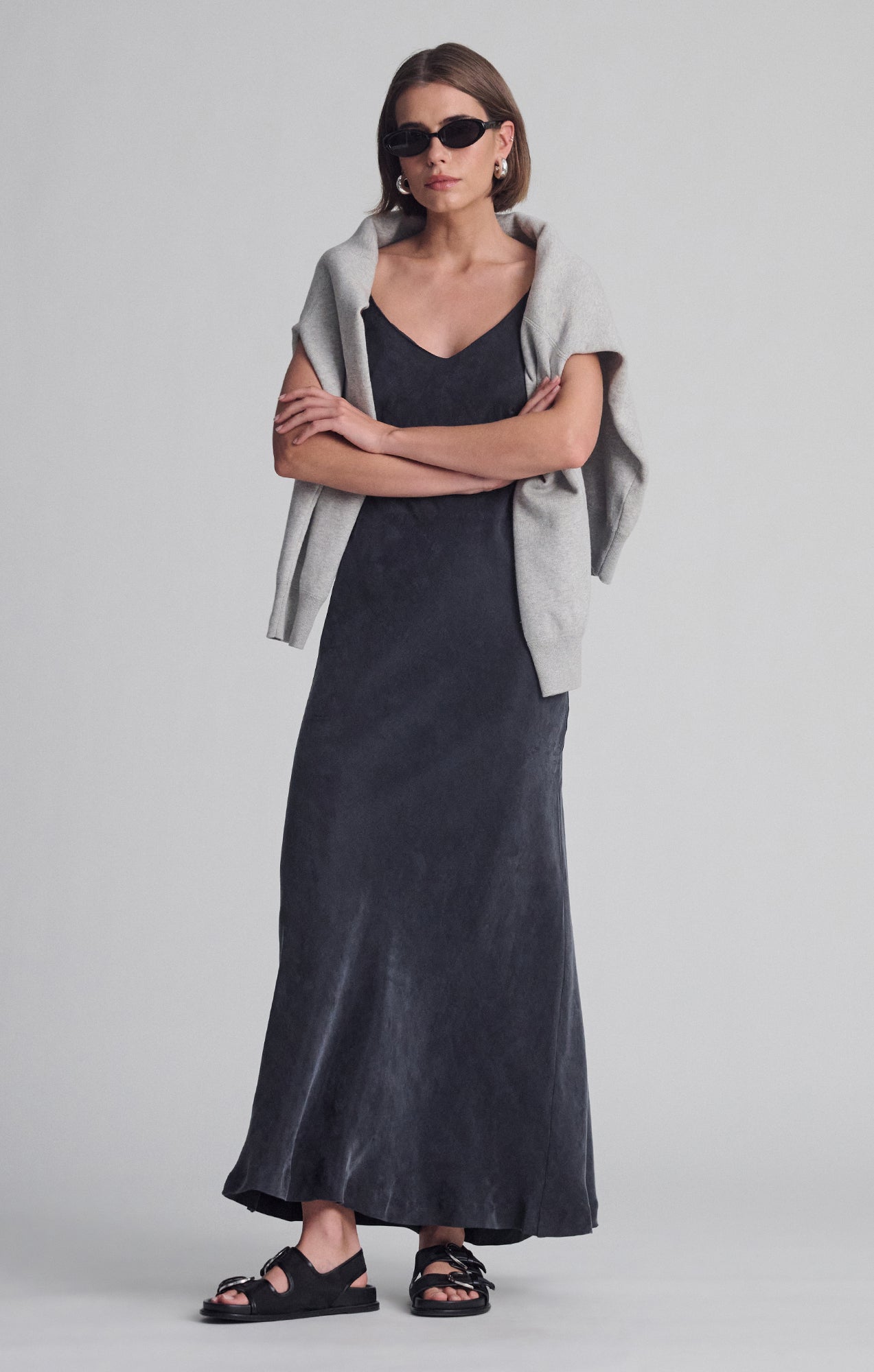 Mavi Women's V-Neck Tencel™ Maxi Dress In Black