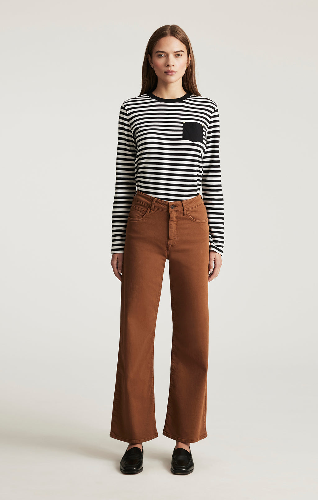 ALENA WIDE LEG IN CAMEL FLEX BLUE - Mavi Jeans