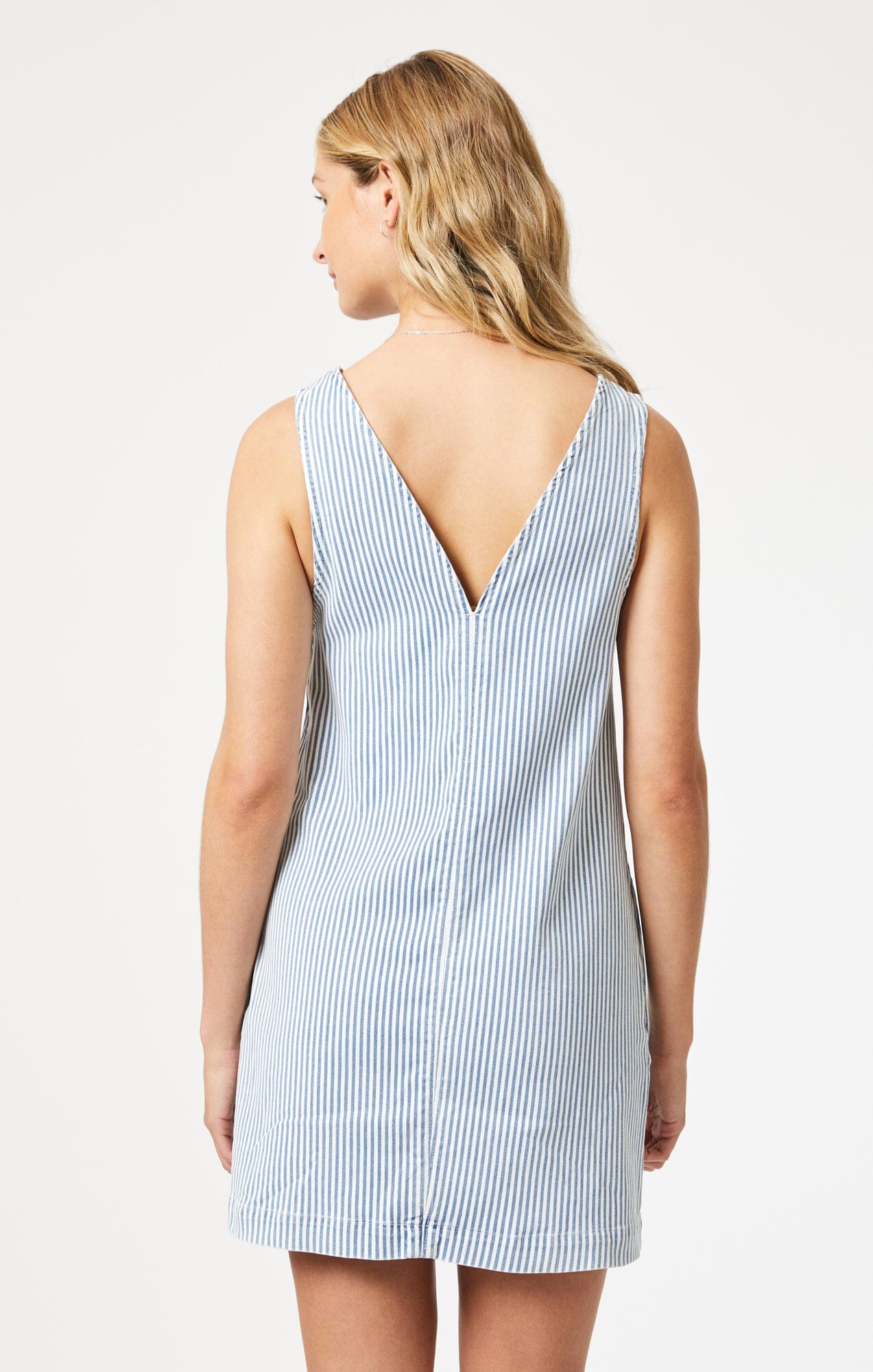 BERTHA DRESS IN STRIPE DENIM - Mavi Jeans