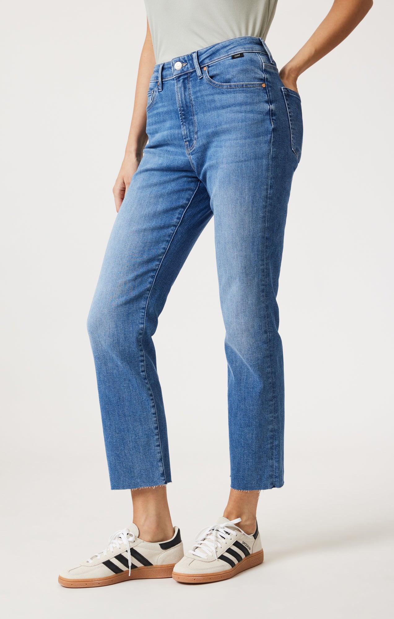 NEW YORK STRAIGHT LEG IN MID BLUE FLEX BLUE - Mavi Jeans