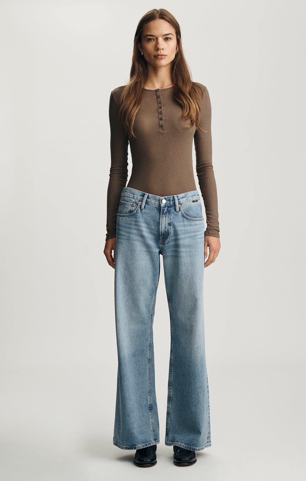 SANDY WIDE LEG IN MID USED CLASSIC DENIM - Mavi Jeans