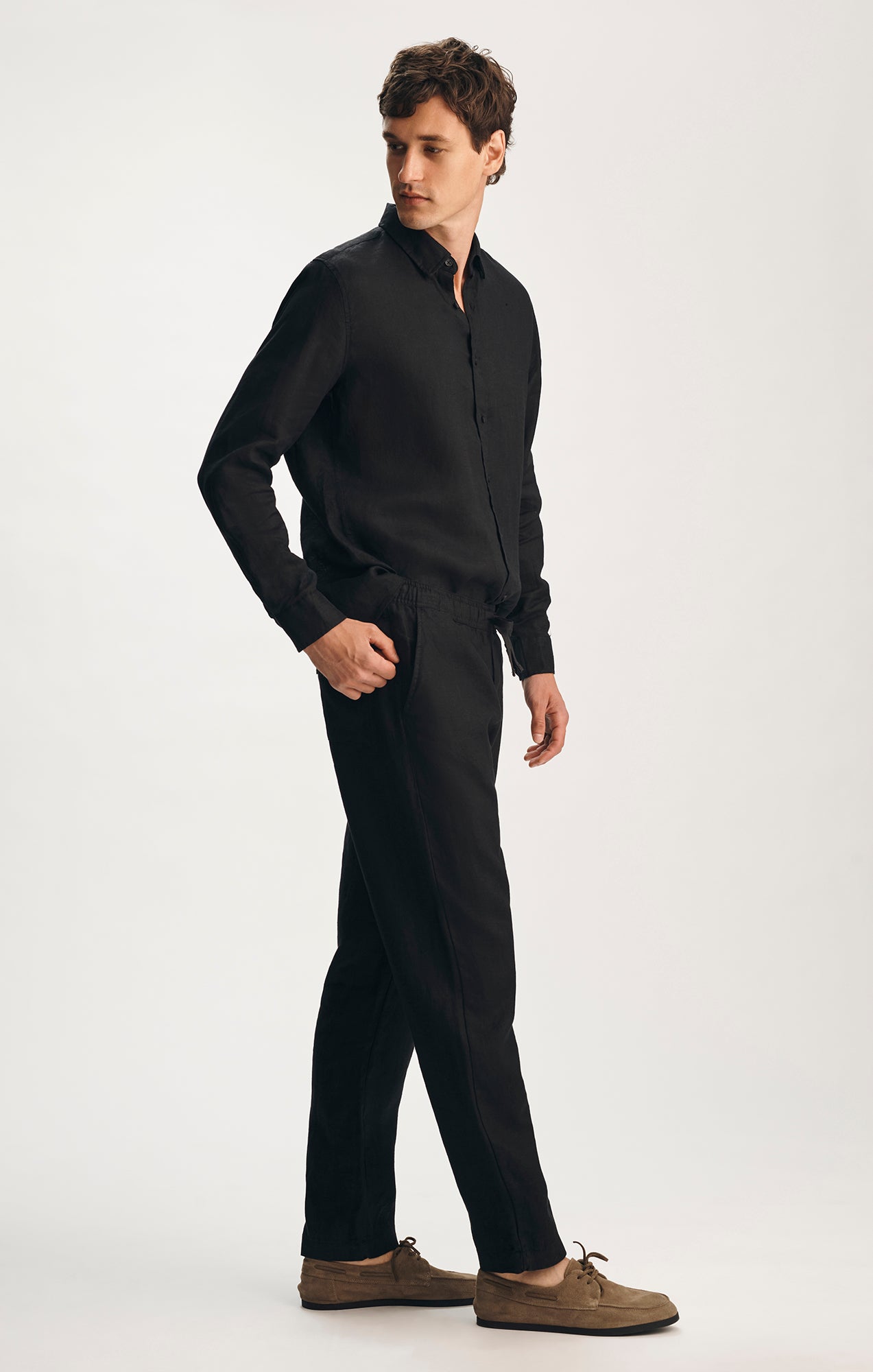 LINEN PANTS IN BLACK - Mavi Jeans