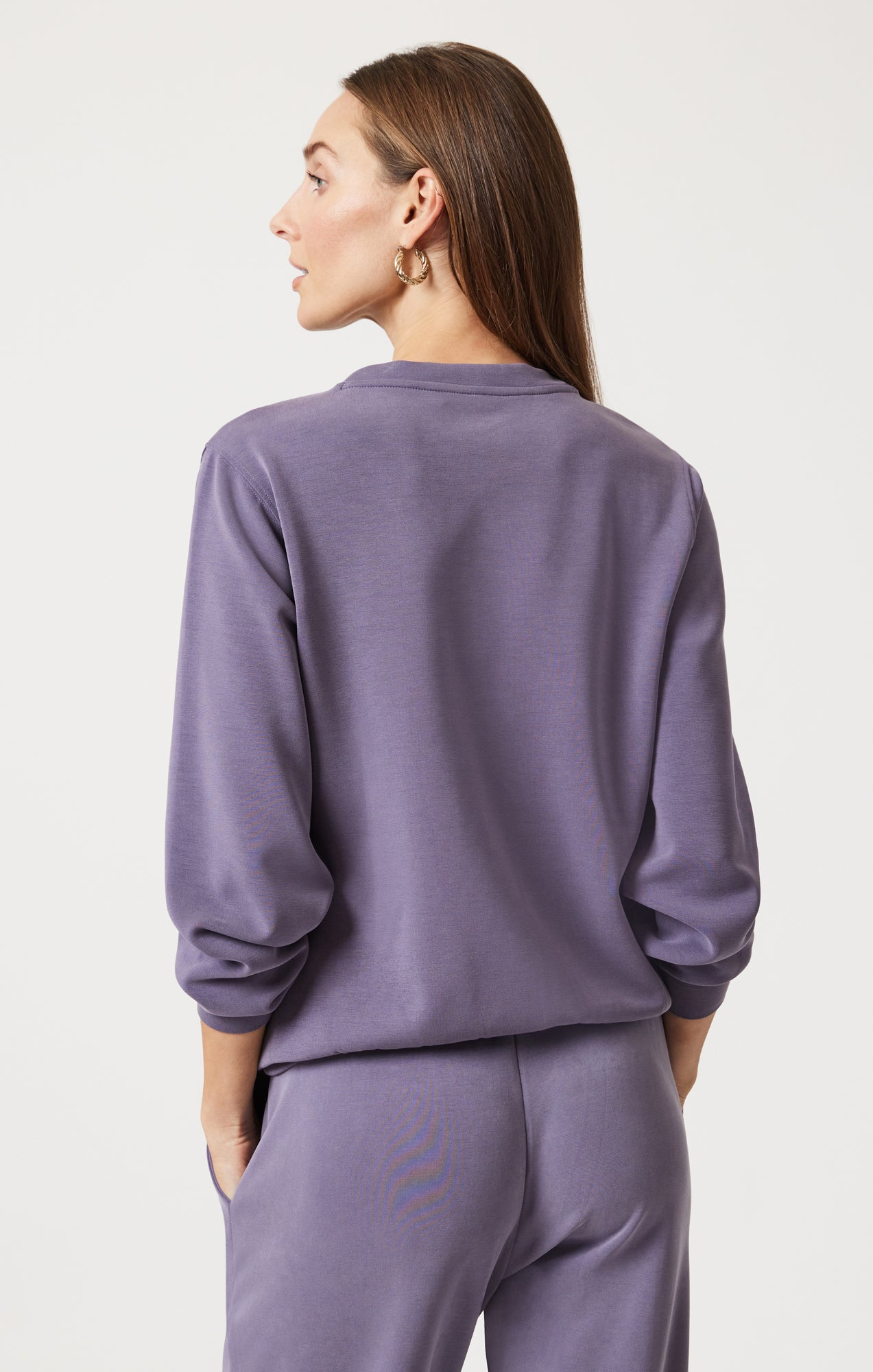 LUXE TOUCH TENCEL™ SWEATSHIRT IN CADET - Mavi Jeans