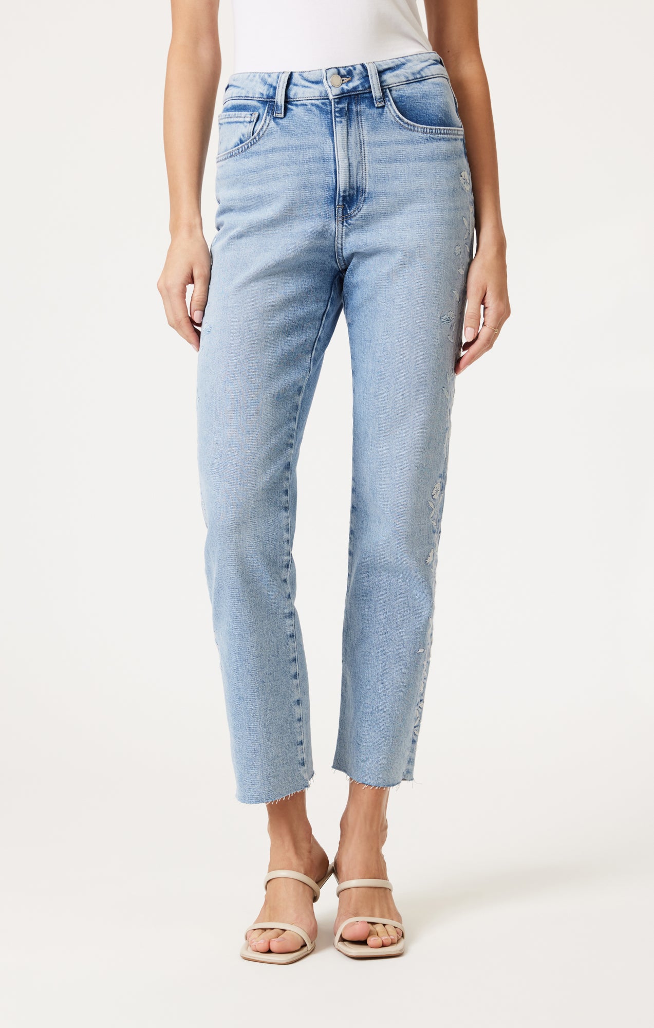 NEW YORK STRAIGHT LEG IN LIGHT BLUE BLOOM DENIM - Mavi Jeans