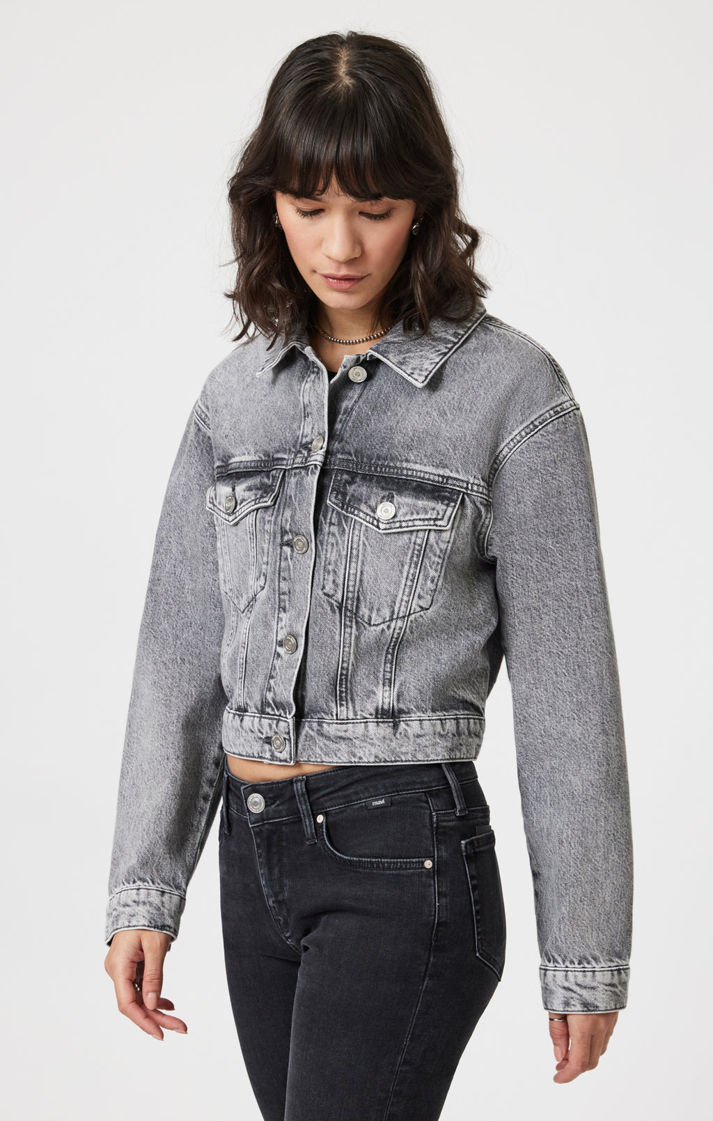 HARMONY DENIM JACKET IN LIGHT SMOKE DENIM - Mavi Jeans