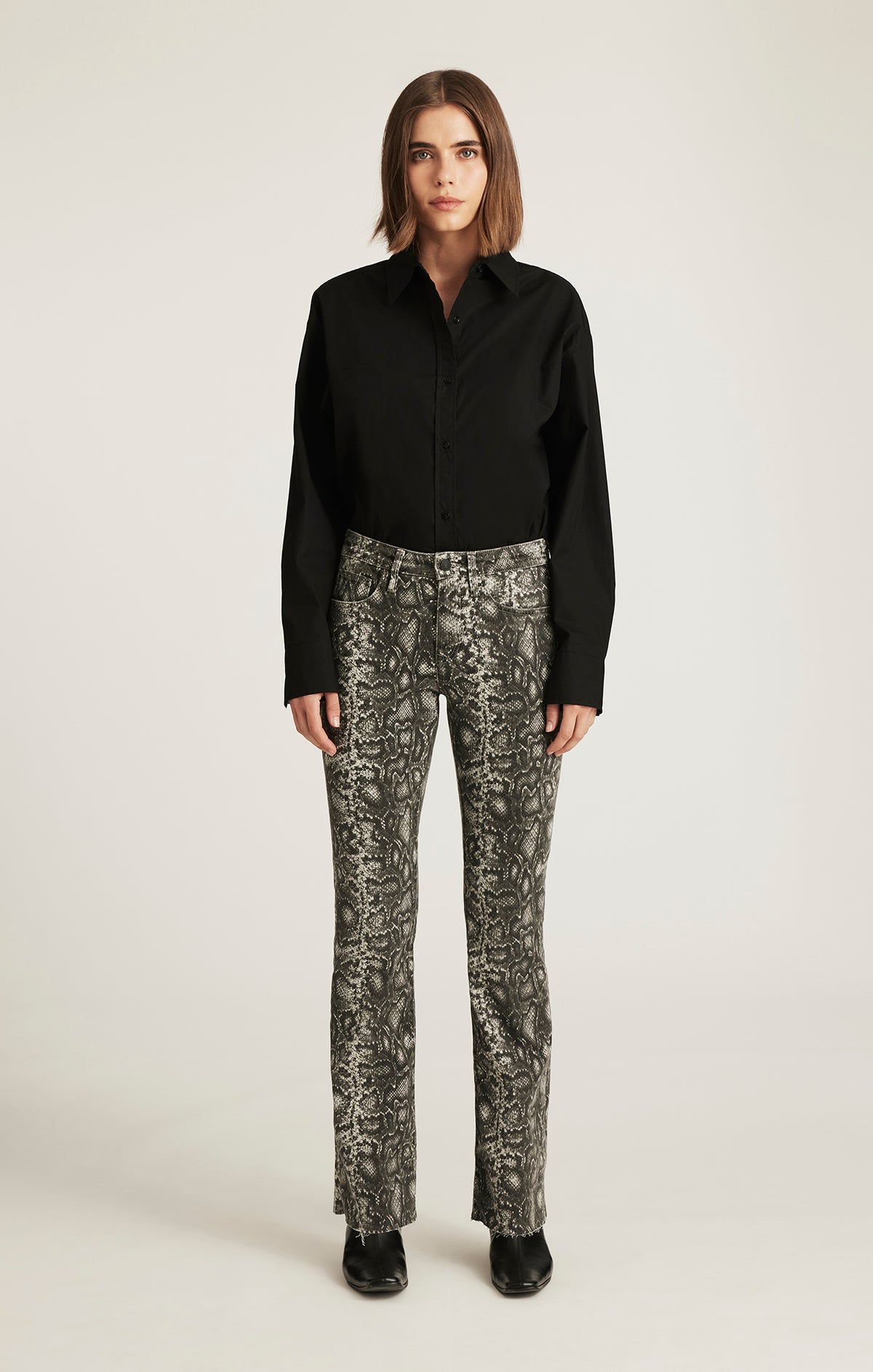 VICKY BOOTCUT IN SMOKE SNAKE DENIM - Mavi Jeans