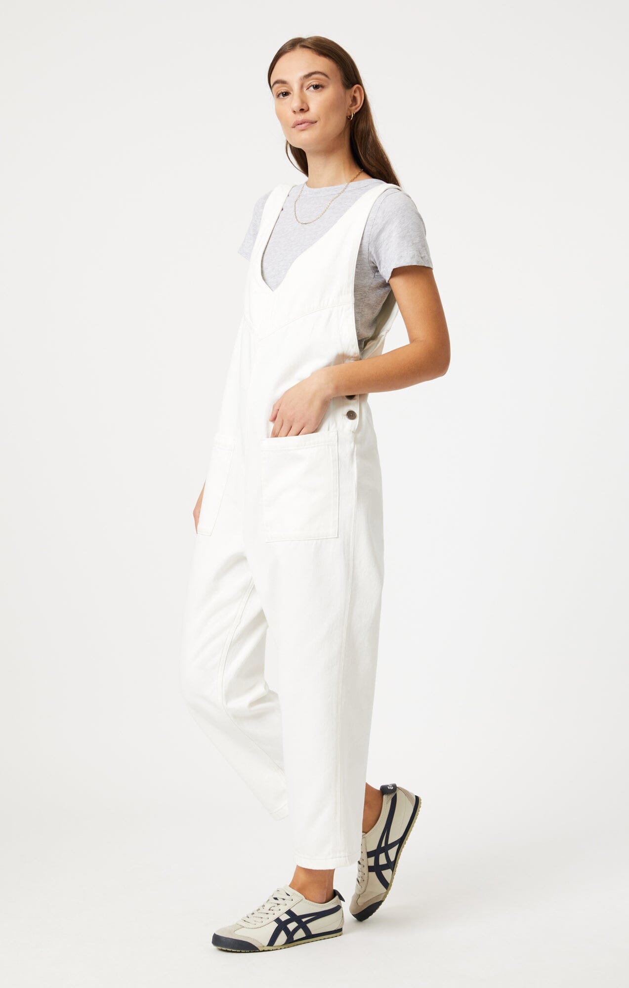 MYRA ROMPER IN OFF WHITE WELL BLUE - Mavi Jeans