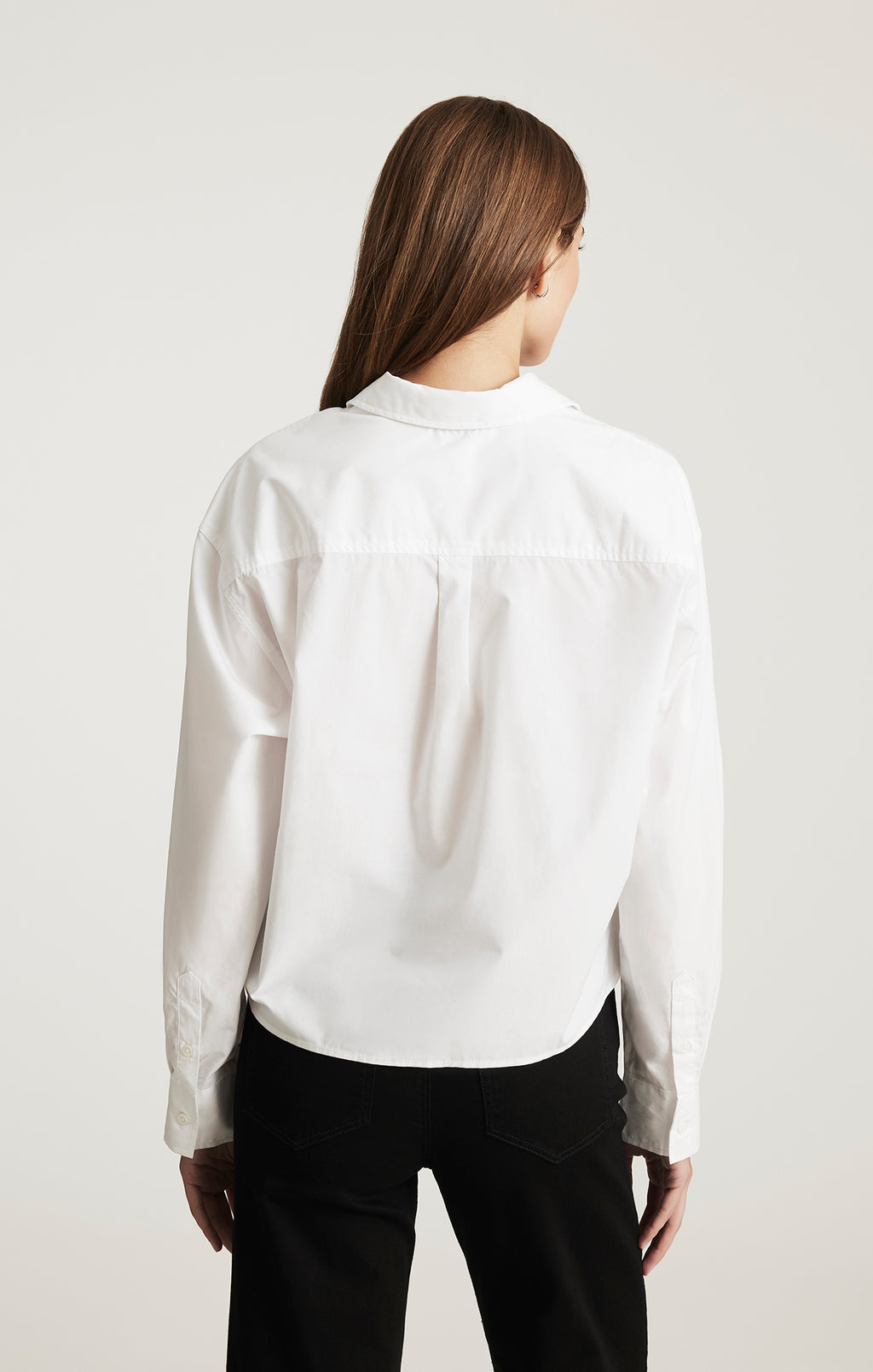 ONE POCKET BUTTON-UP SHIRT IN WHITE