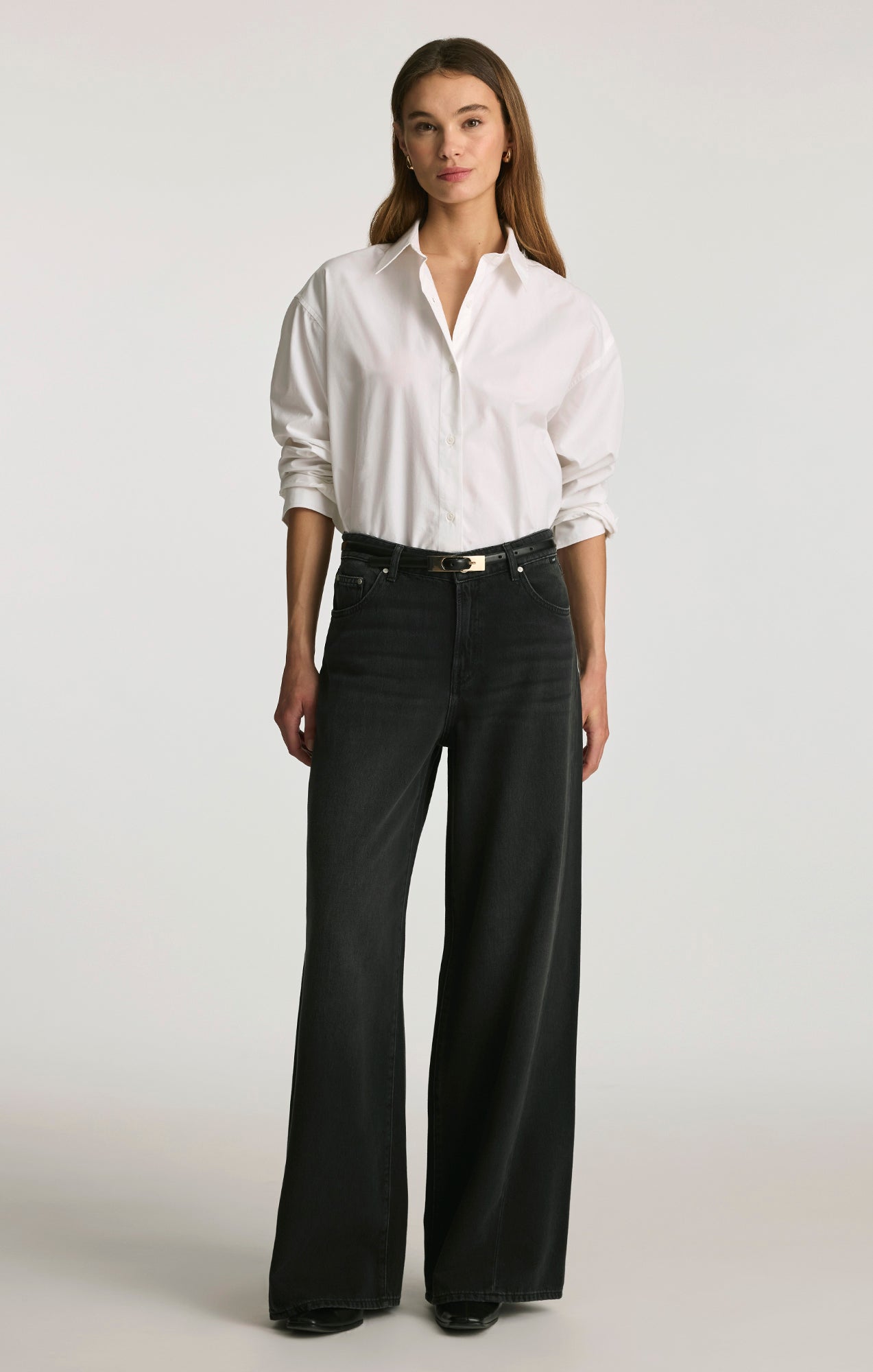 SIENA PALAZZO WIDE LEG IN DARK SMOKE WELL BLUE