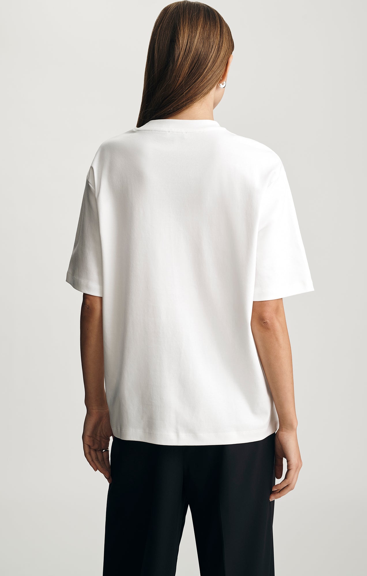 BASIC CREW NECK T-SHIRT IN WHITE - Mavi Jeans