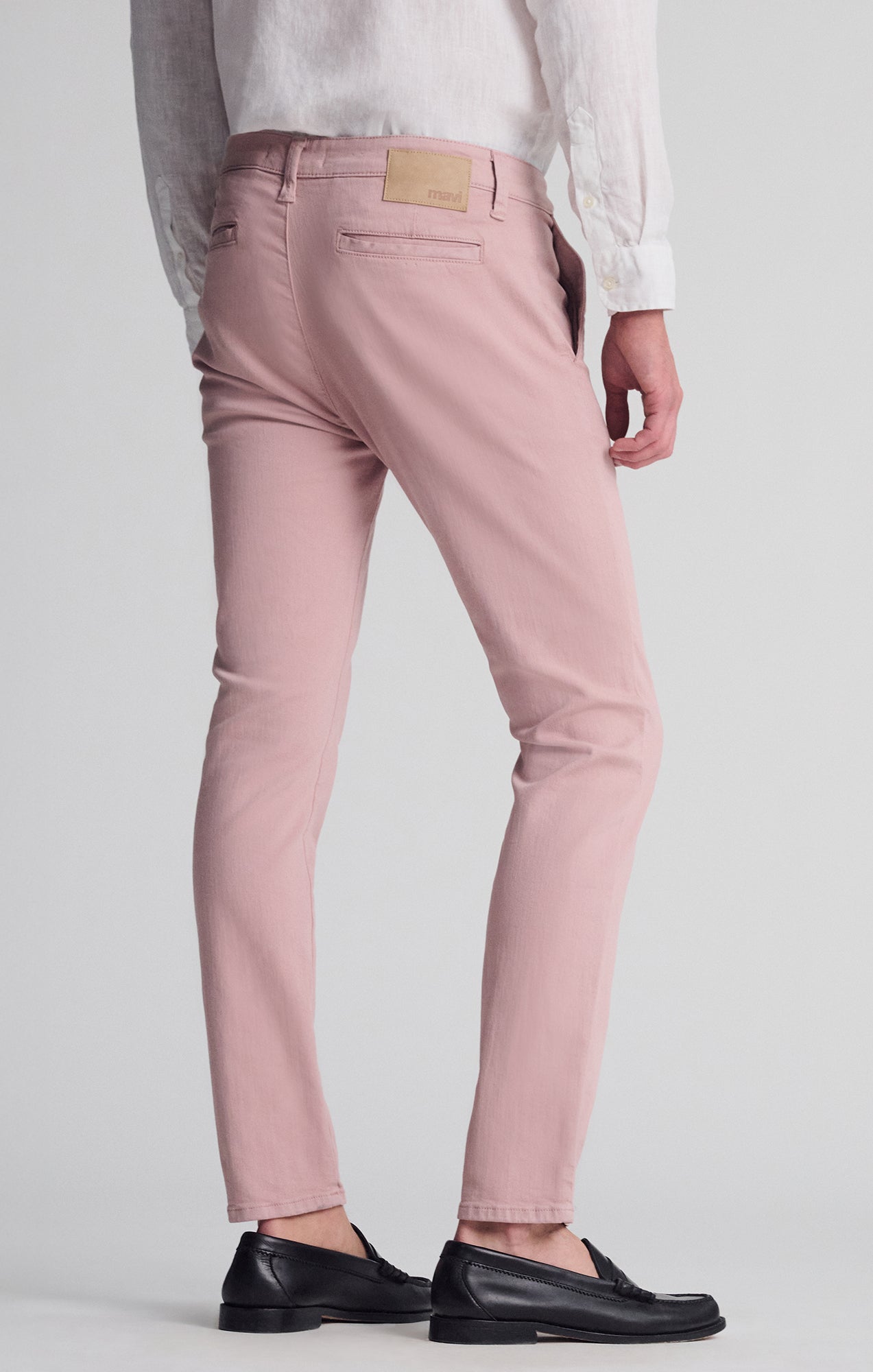 MILTON SLIM STRAIGHT CHINO IN WOODROSE LUXE TWILL - Mavi Jeans