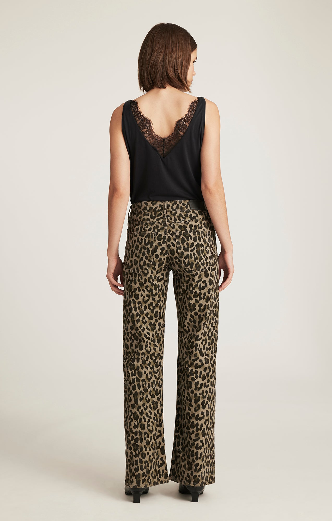 SABRINA WIDE LEG IN GREEN LEO DENIM - Mavi Jeans